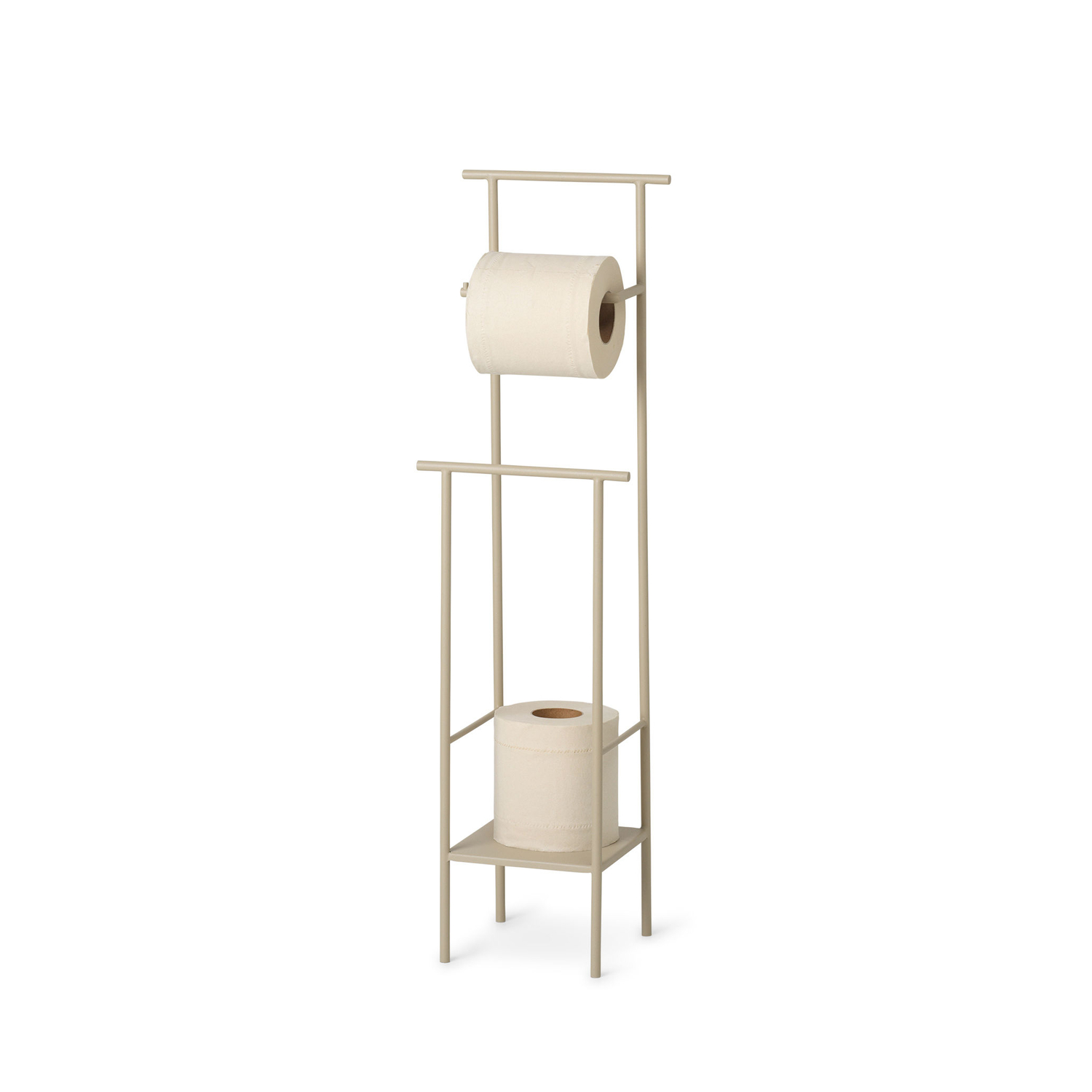 Ferm Living Unisex Beige - Toilet Paper Holder Dora - Metal - Designer Trine Andersen