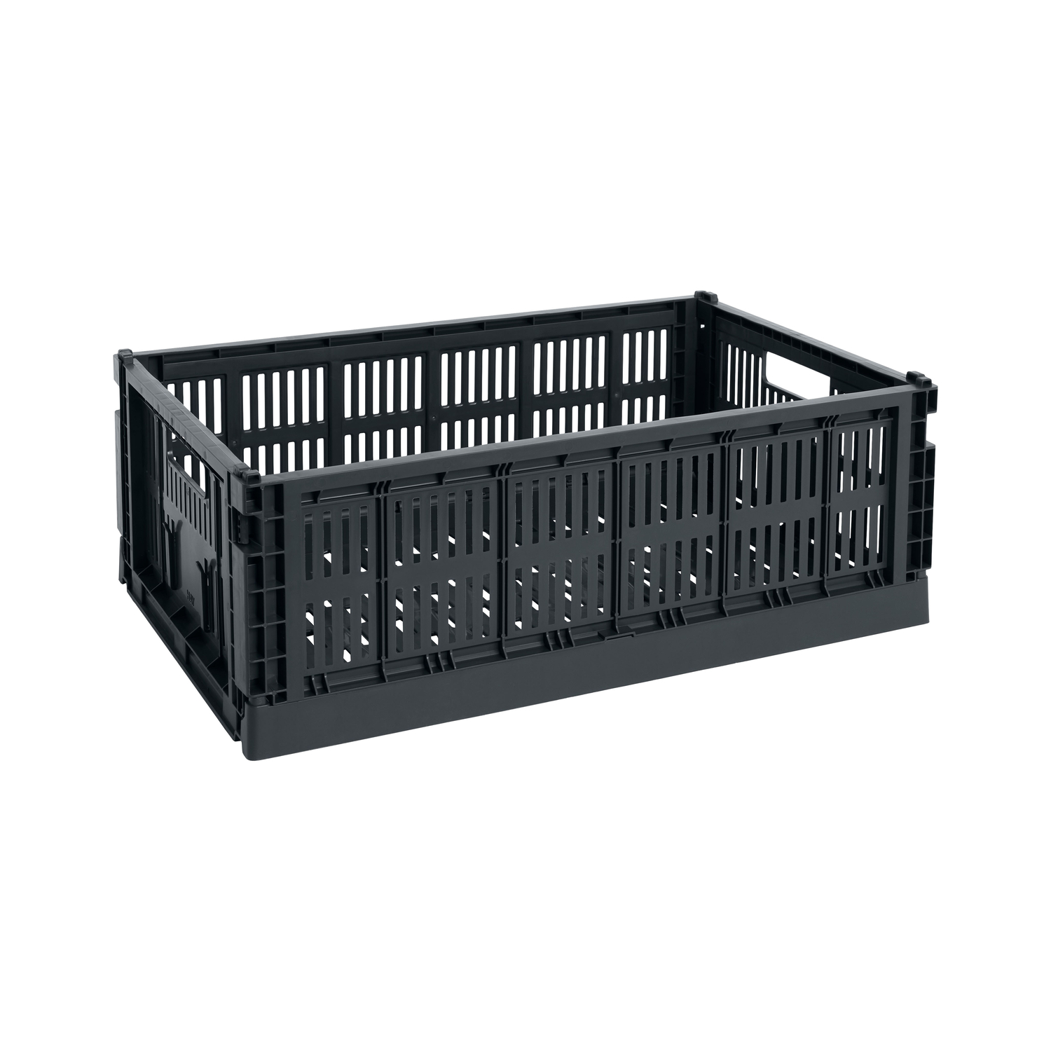 Hay Grey - Basket Colour Crate - Recycled Polypropylene - Designer Studio