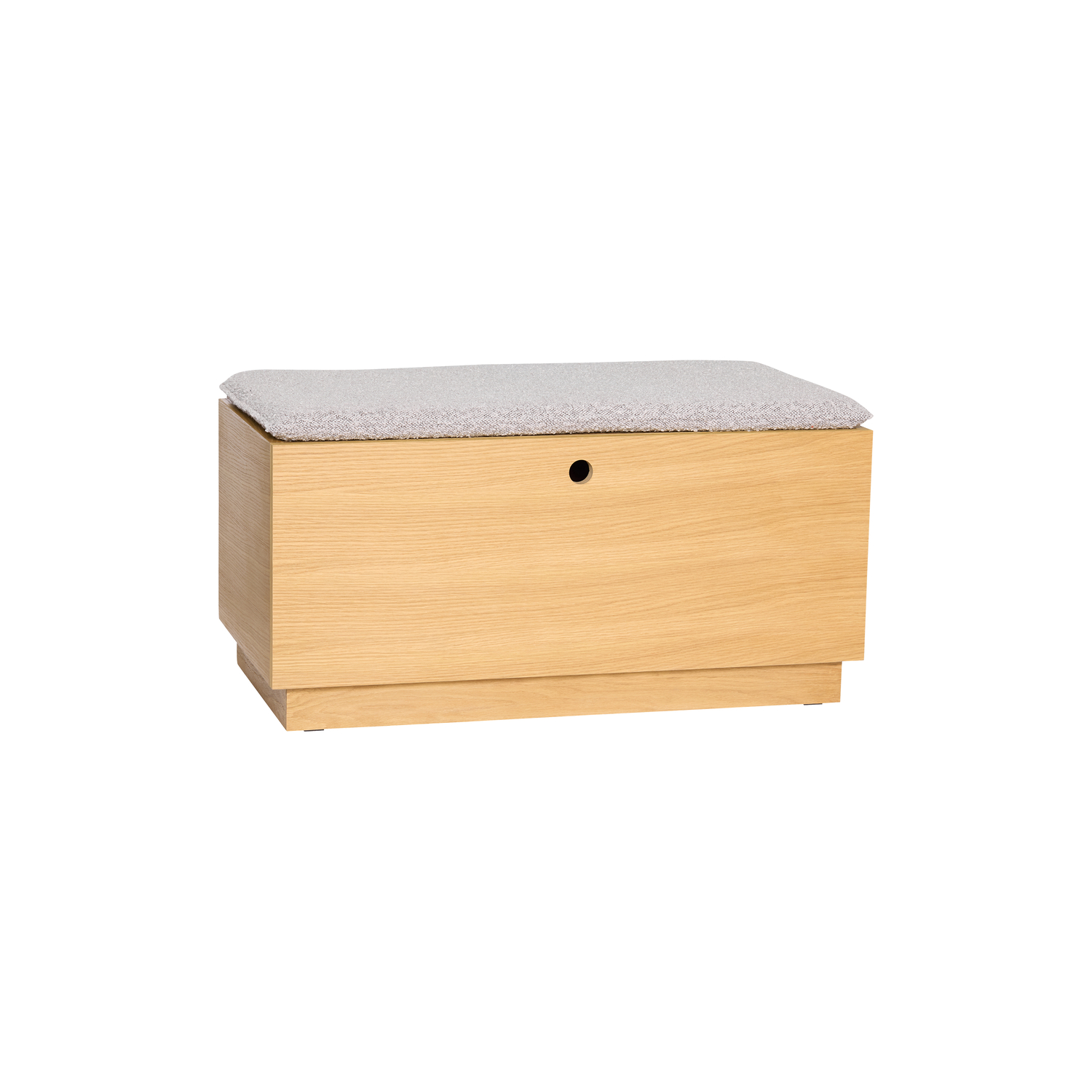HÜBSCH - Banc rembourré Alcove - Bois naturel - Mousse