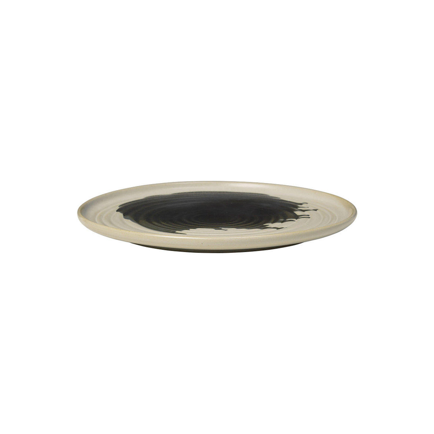 Ferm Living White - Plate Omhu - Sandstone - Designer Trine Andersen