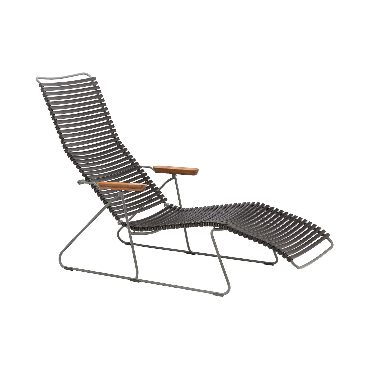 Houe Black - Reclining Deckchair Click - Bamboo - Designer Henrik Pedersen