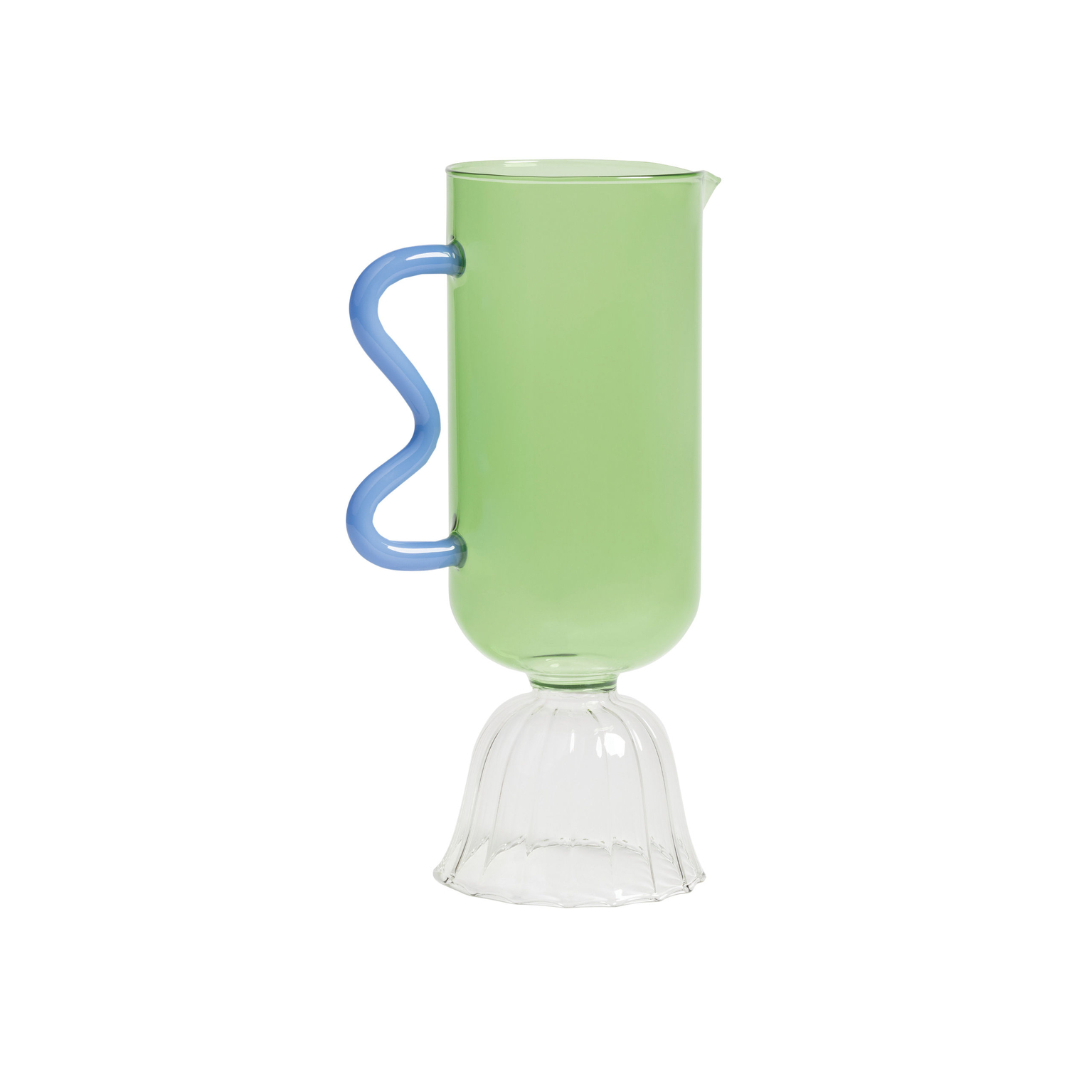 Klevering Green & - Carafe Tulip - Glass