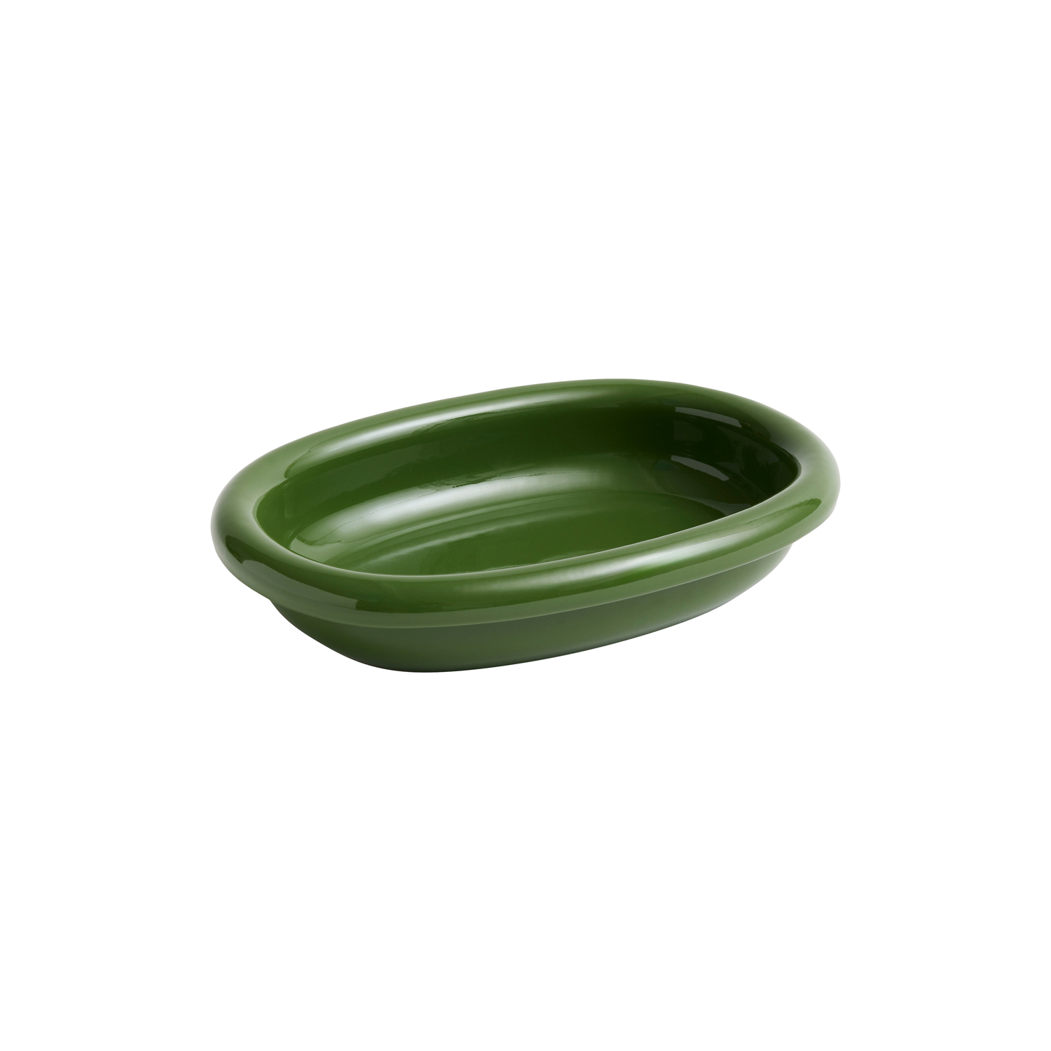 Hay - Serving Dish Barro - Green - Enamelled Sandstone - Designer Pereira Office