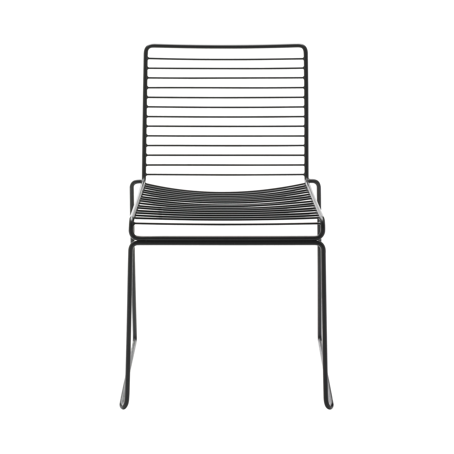 Hay Black - Stacking Chair Hee - Lacquered Steel - Designer Hee Welling