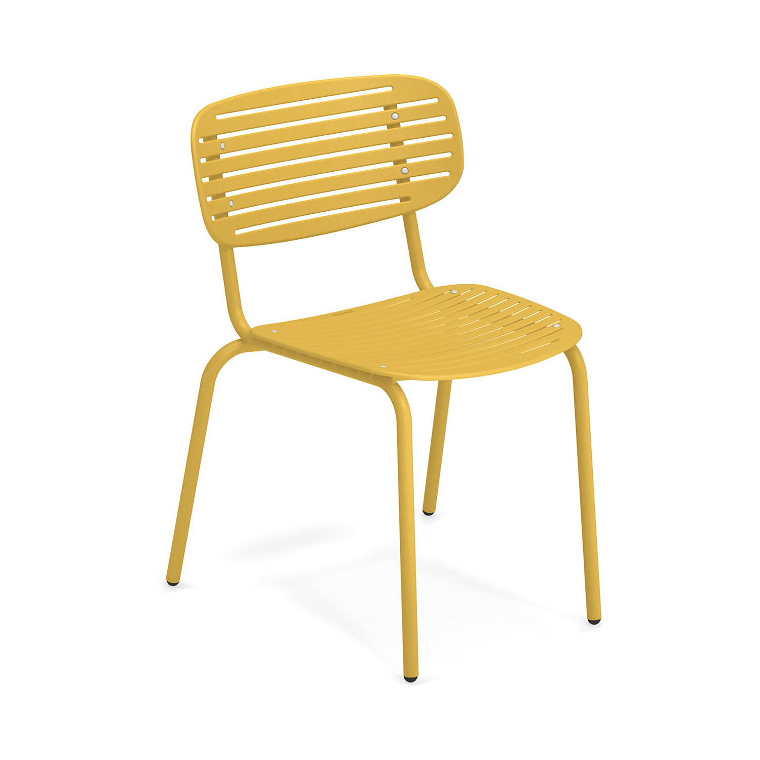 Emu Yellow - Stacking Chair Mom - Varnished Steel - Designer Florent Coirier