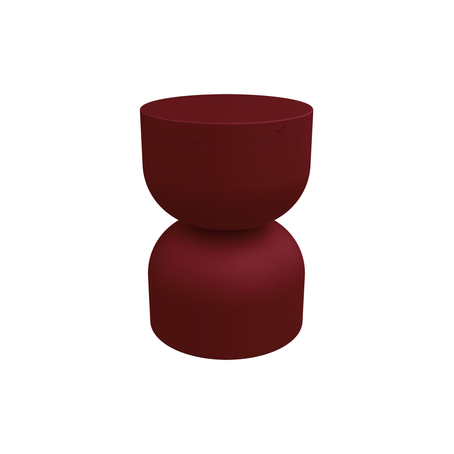 Fermob Red - Stool Piapolo - Aluminium - Designer Tristan Lohner