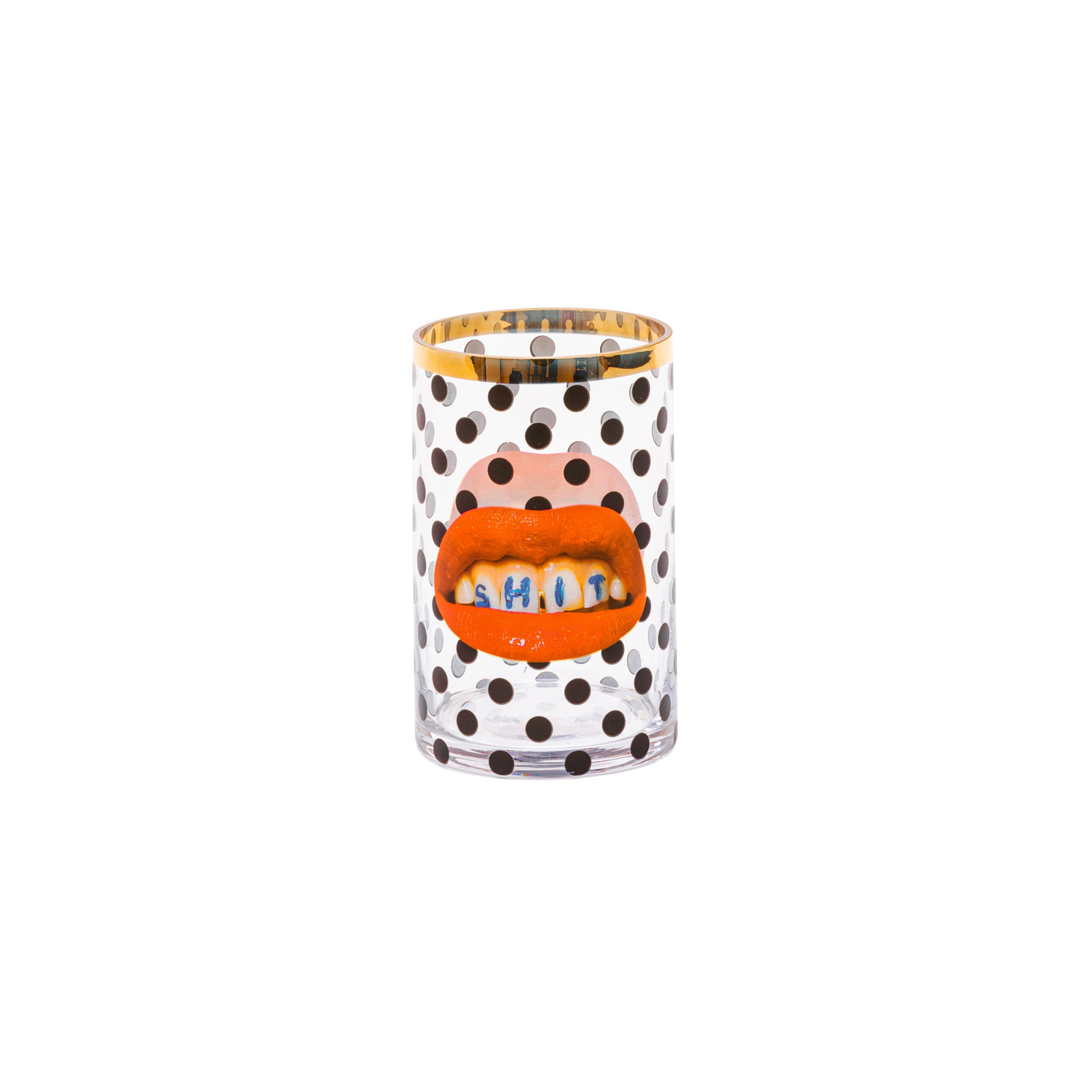 Seletti Gold - Vase Toilet Paper - Multicoloured - Real - Designer Maurizio Cattelan