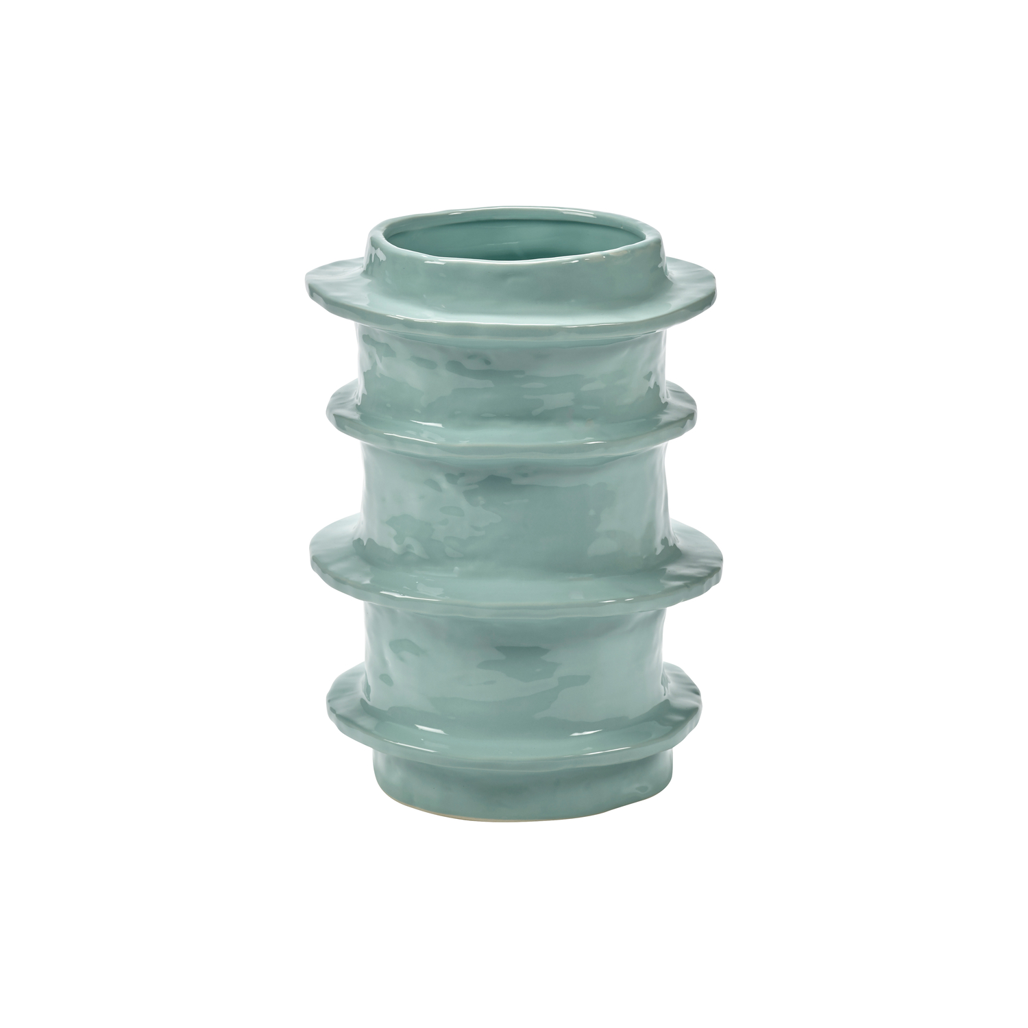 Serax - Vase Molly - Blau - Emaillierter Sandstein - Designer Marie Michielssen