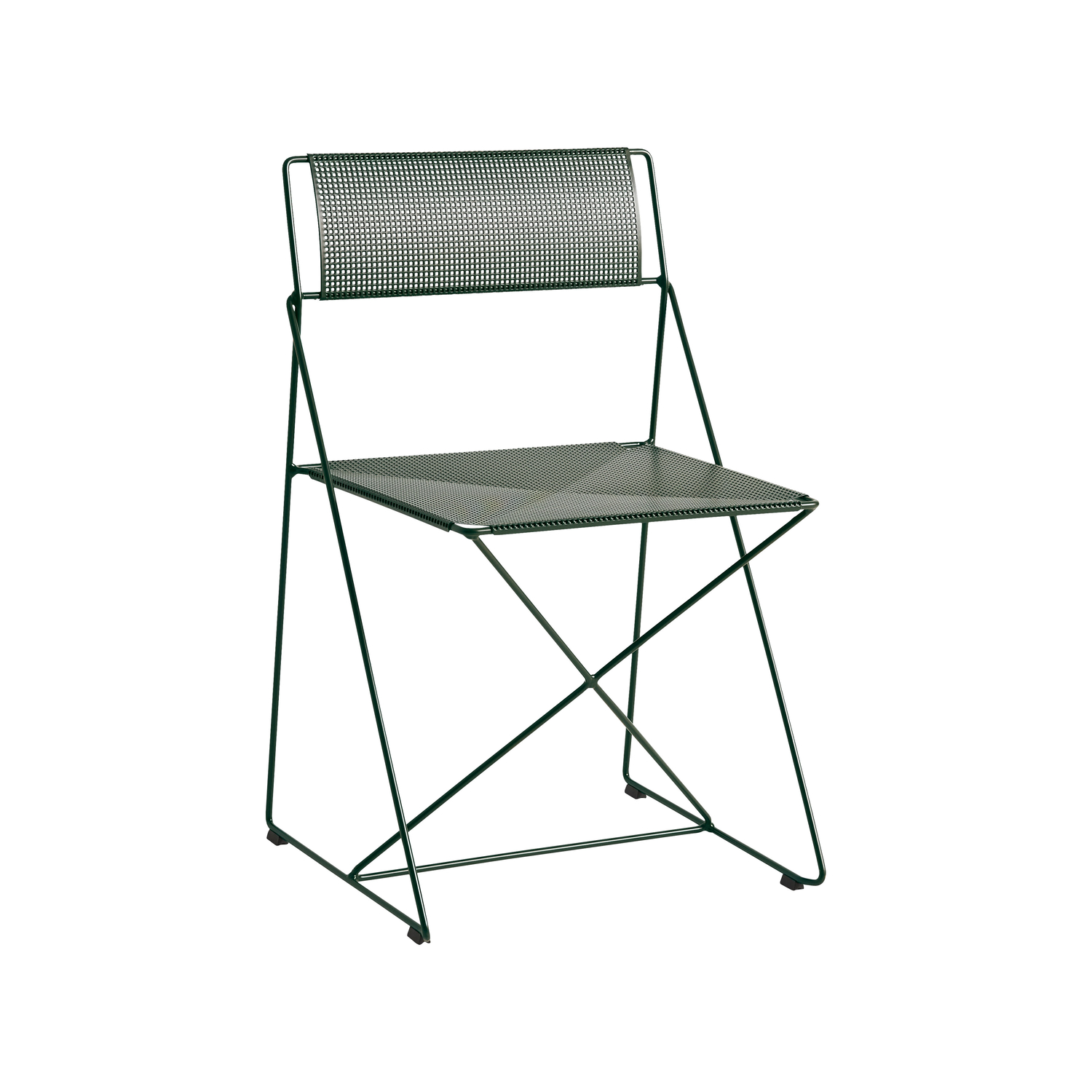 Hay Green - Stacking Chair X-Line - Steel - Designer Niels Jørgen Haugesen