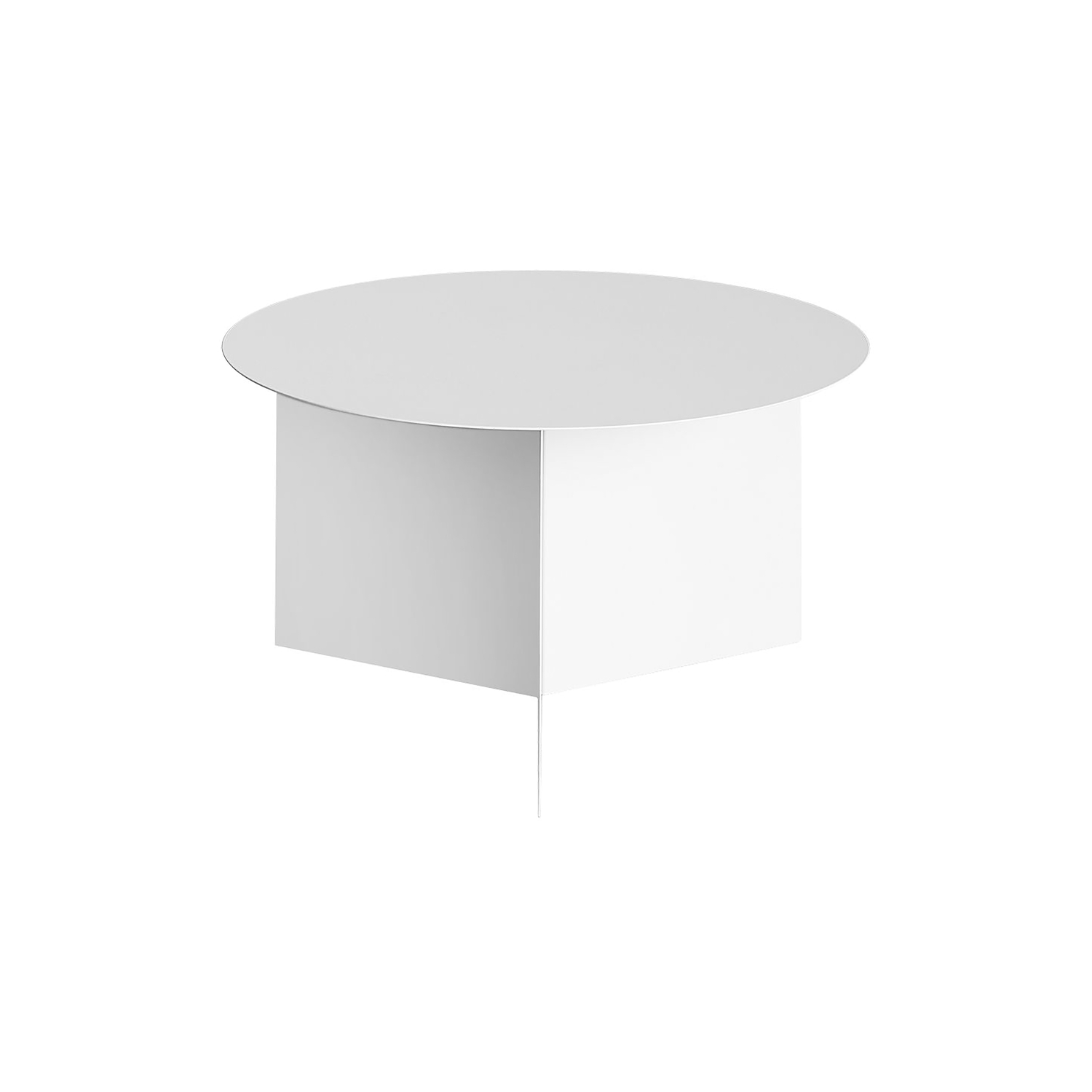 Hay White - Coffee Table Slit - Epoxy Lacquered Steel - Designer Studio