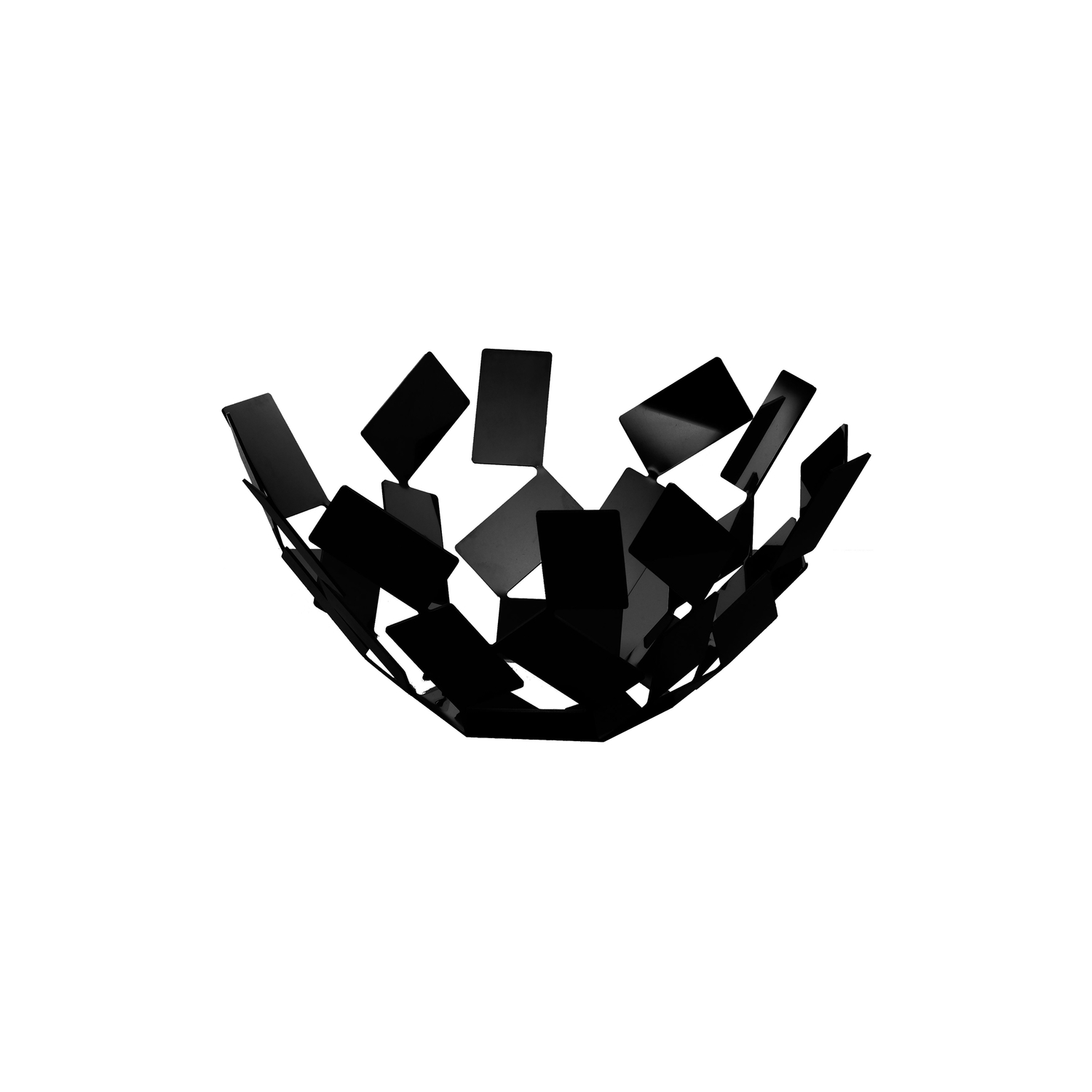 Alessi - Fruchtbehälter La Stanza Dello Scirocco - Schwarz - Rostfreier Stahl - Designer Mario Trimarchi