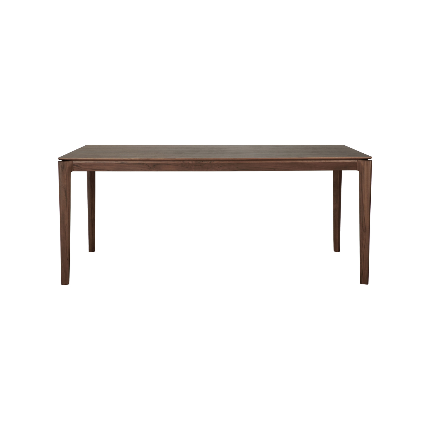Ethnicraft Brown - Rectangular Table Bok - Stained Solid Teak - Designer Alain Van Havre