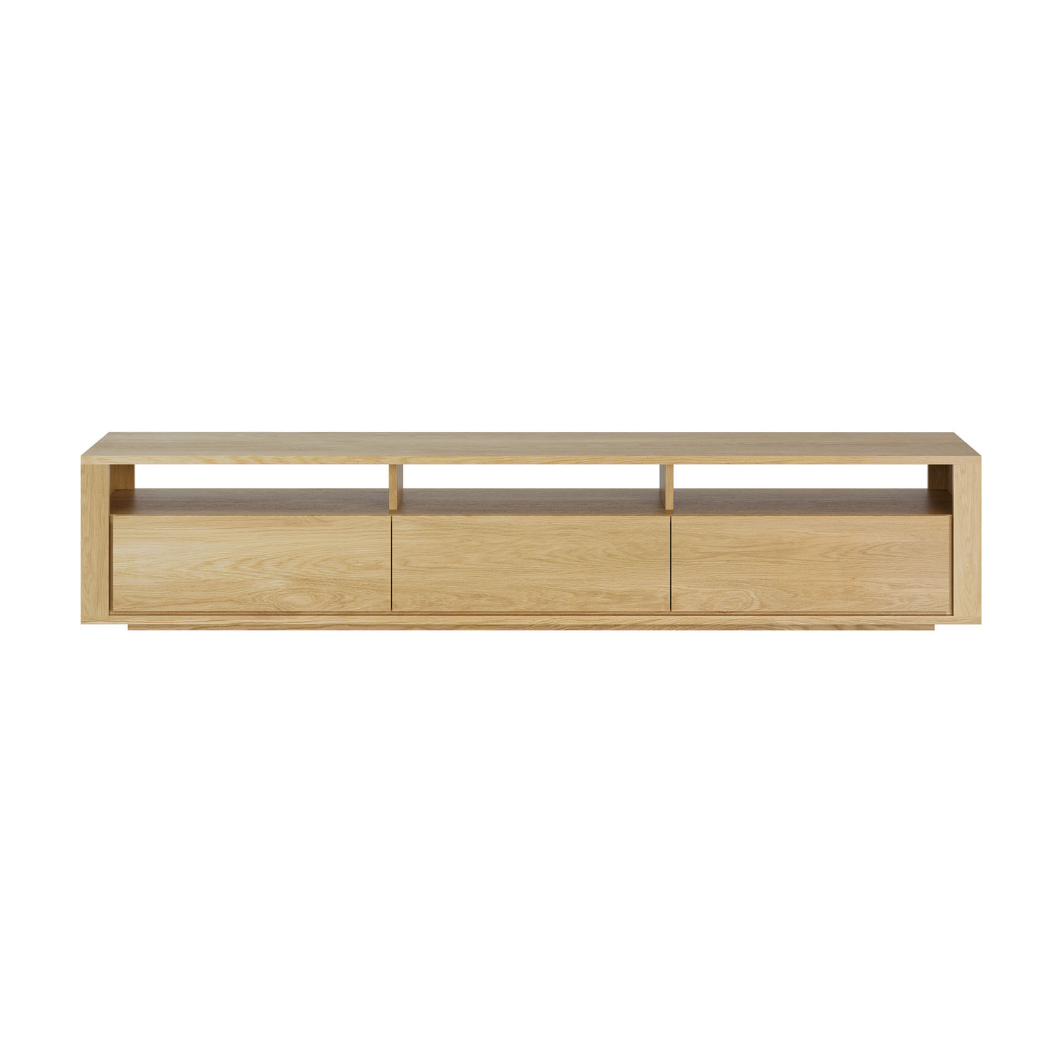 Ethnicraft - Tv Unit Shadow - Natural Wood - Oiled Solid Oak - Designer Alain Van Havre