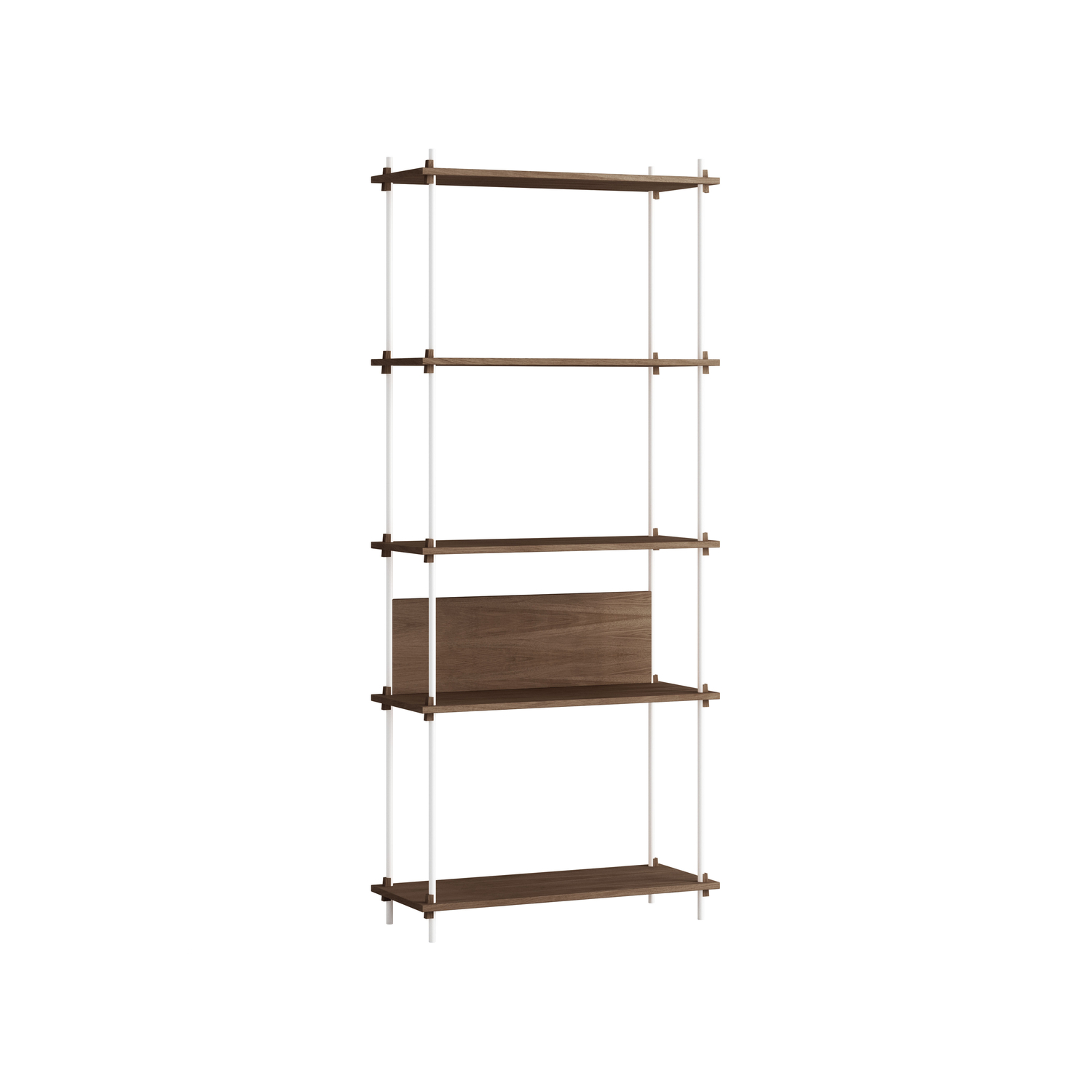 Moebe - Shelf Shelving System - Brown - Oak Veneer Mdf
