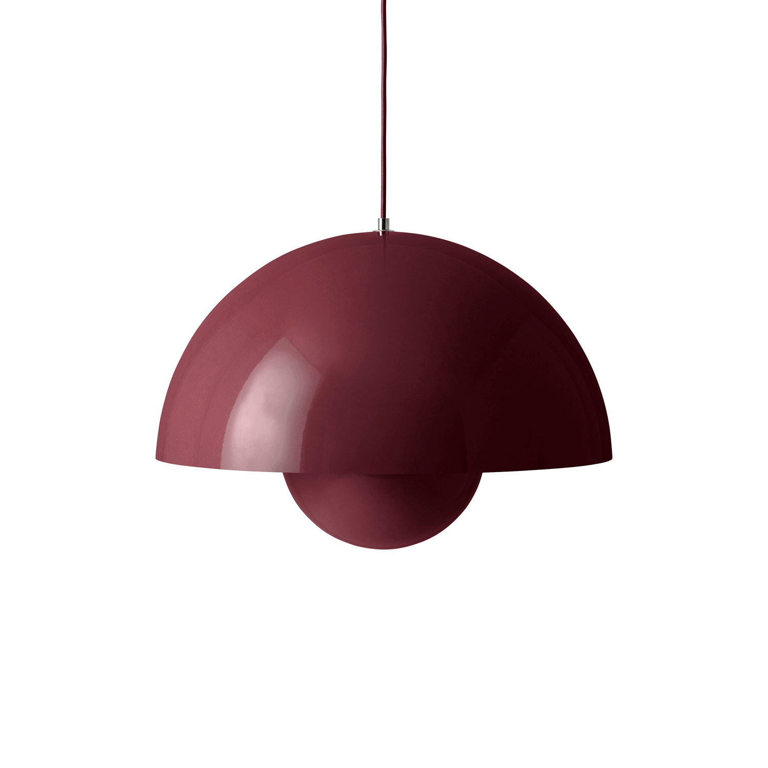 &tradition - Suspension FlowerPot - Violet - Aluminium laqué - Designer Verner Panton