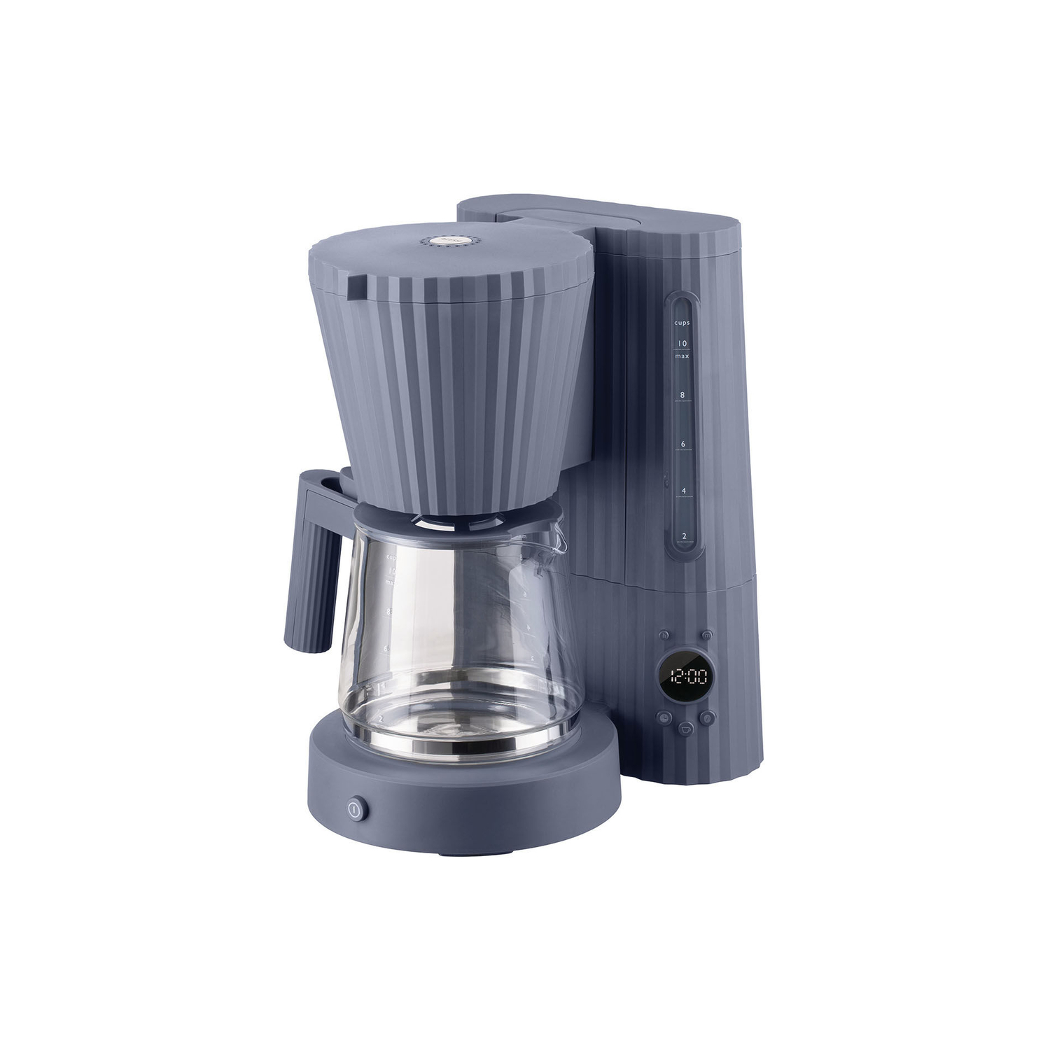 Alessi Grey - Coffee Maker Plissé - Thermoplastic Resin - Designer Michele De Lucchi Small