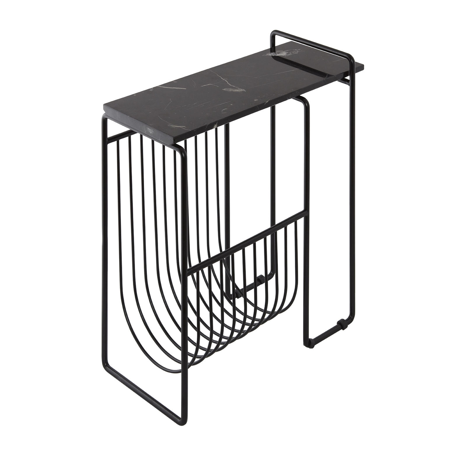 Aytm Sino Magazine Rack, Side Table, Black - Image 2
