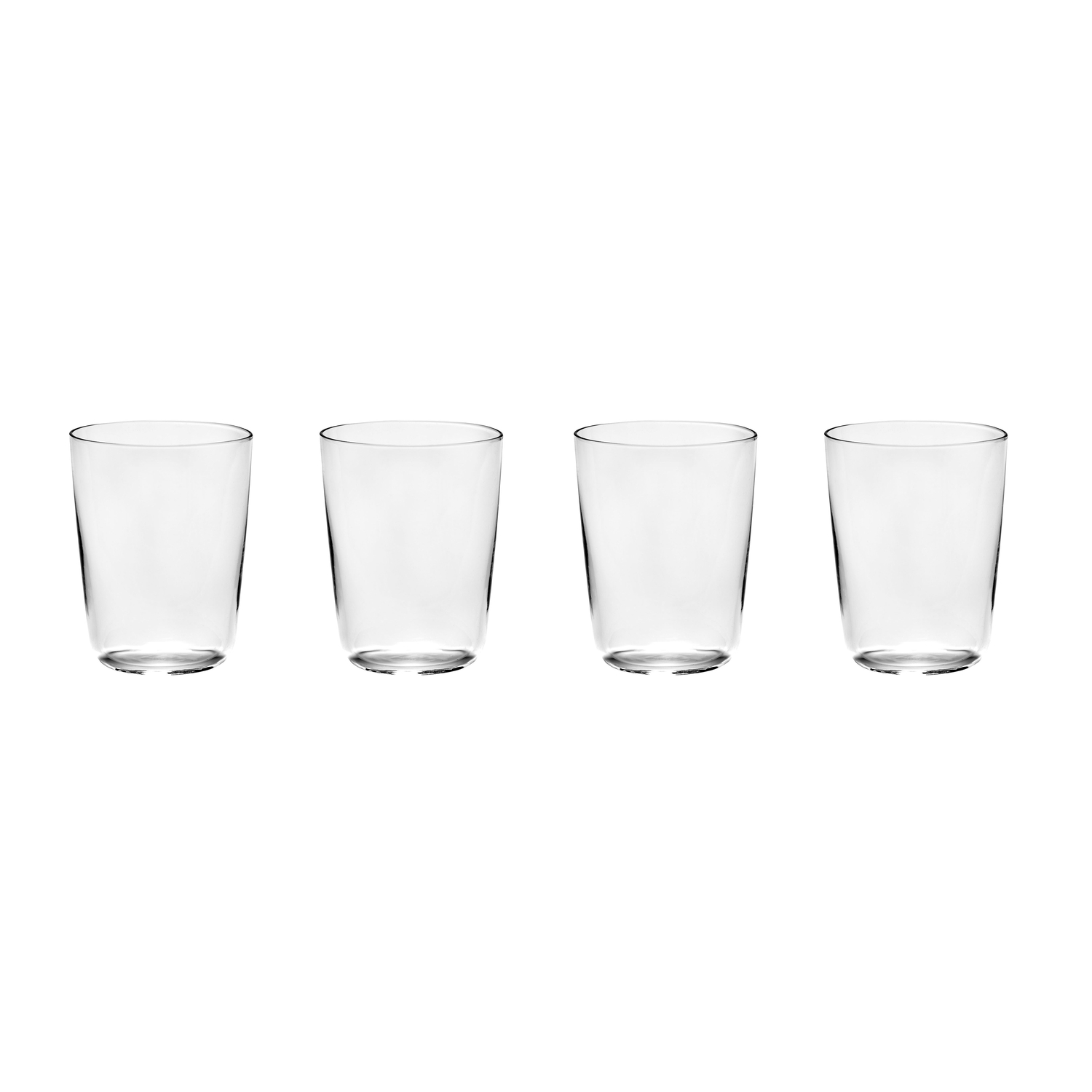Serax - Set Of 4 Out Of Lines - Transparent - Mouth Blown Glass - Designer Uncharted