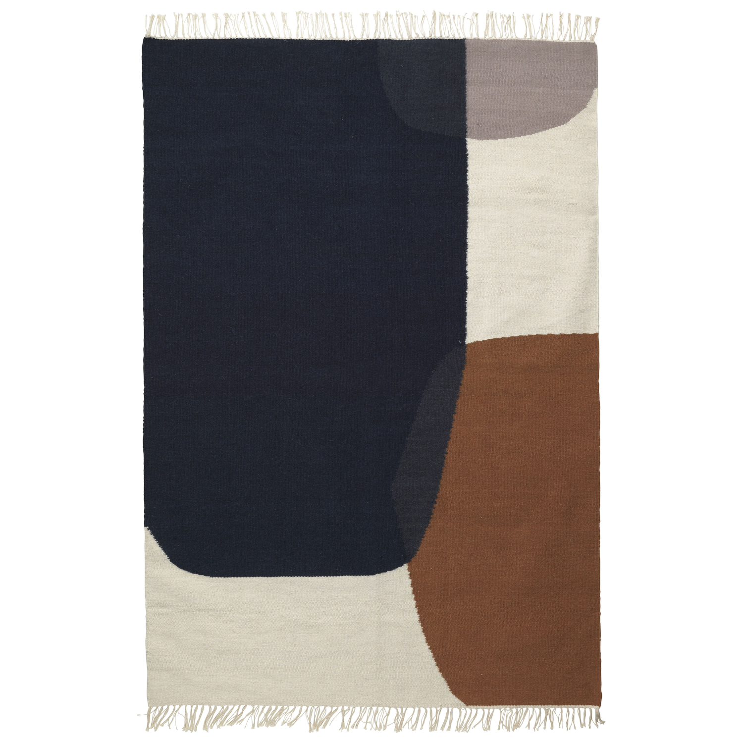 Ferm Living Brown - Rug Tapis - Wool - Designer Trine Andersen