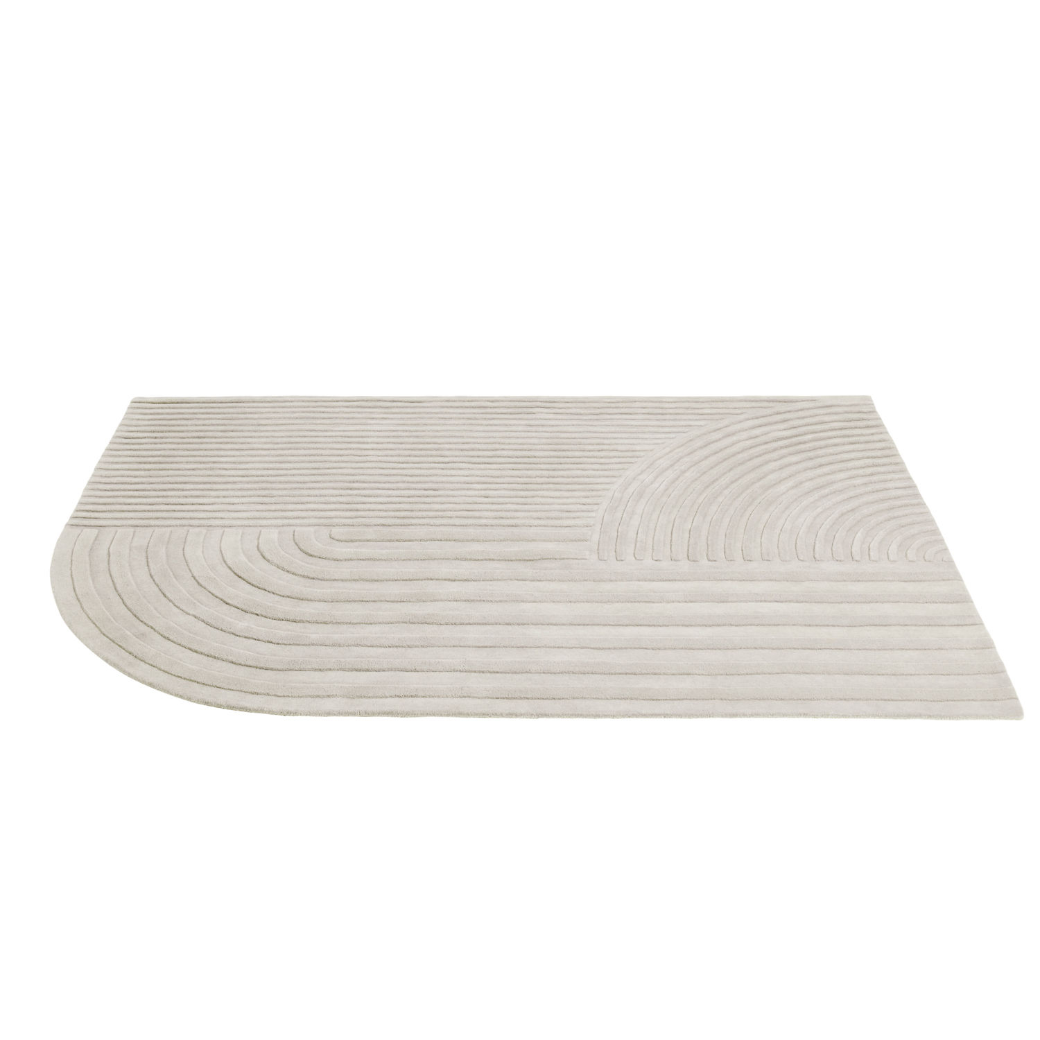 Muuto - Teppich Relevo - Weiß - Wolle Aus Neuseeland - Designer Studiopepe