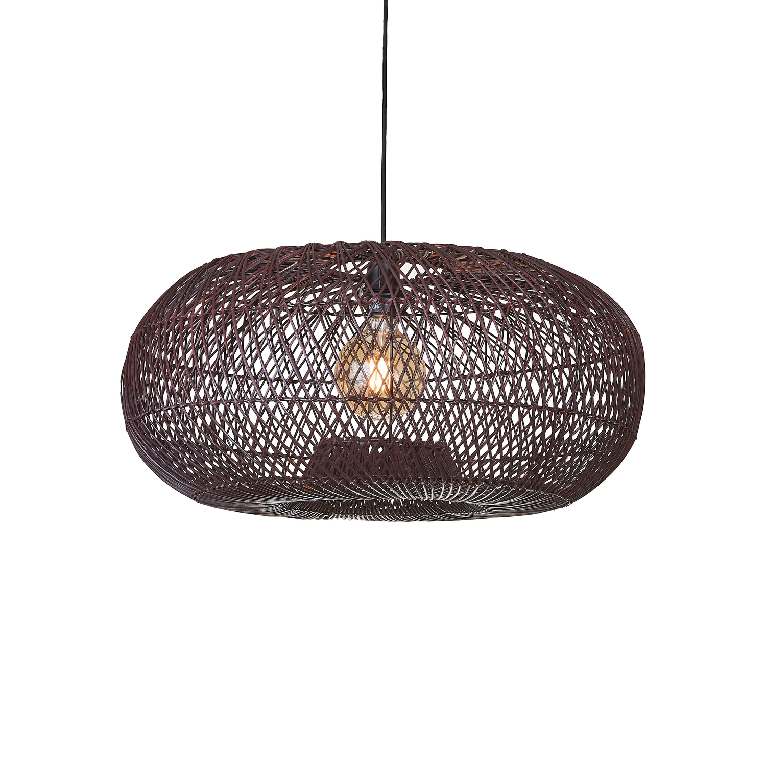 Good&Mojo Good & Mojo - Pendelleuchte Arizona - Braun - Rattan