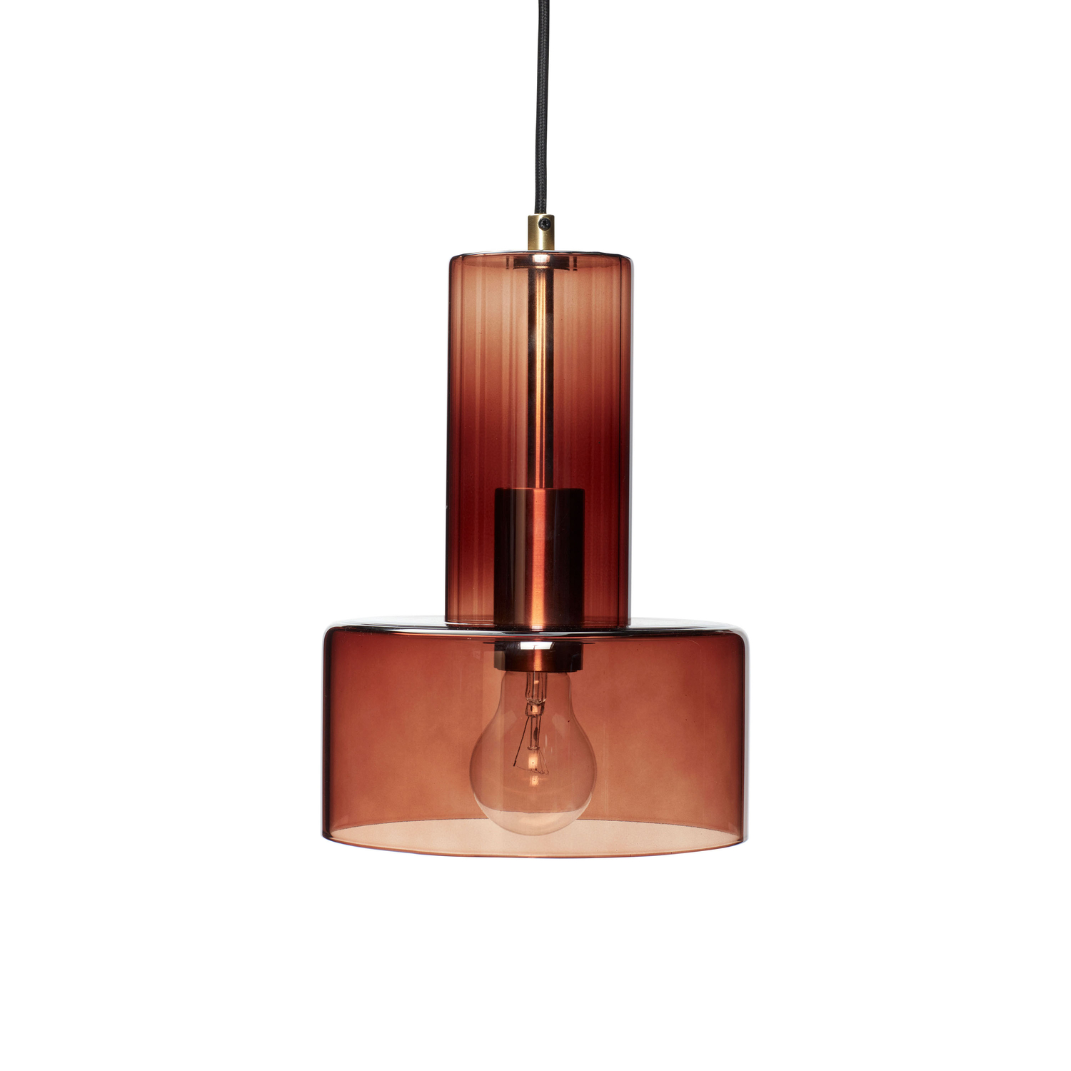 Hubsch Marron Lampe À Suspension En Verre - Image 4