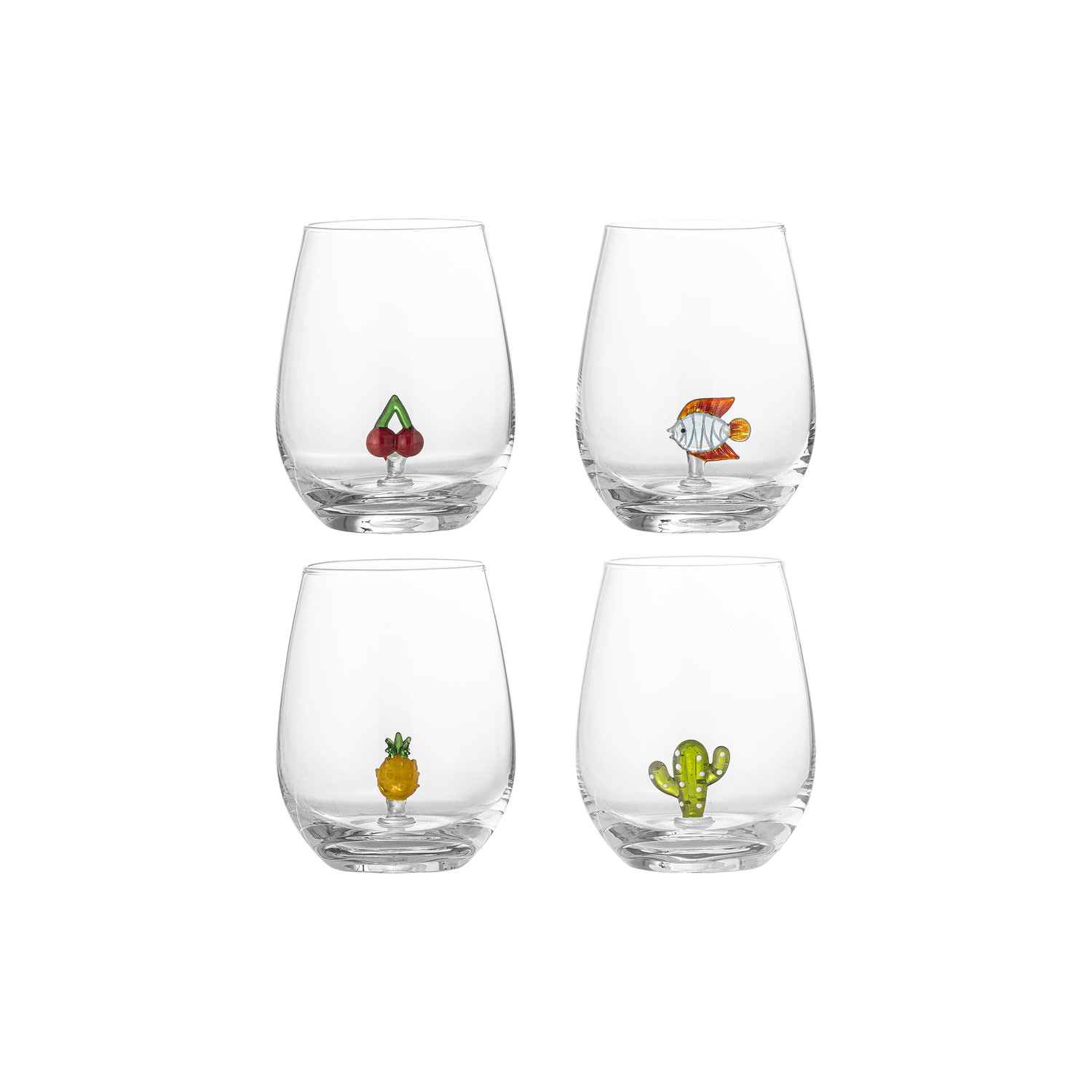 Bloomingville - Verre Misa - Multicolore - Verre soufflé bouche