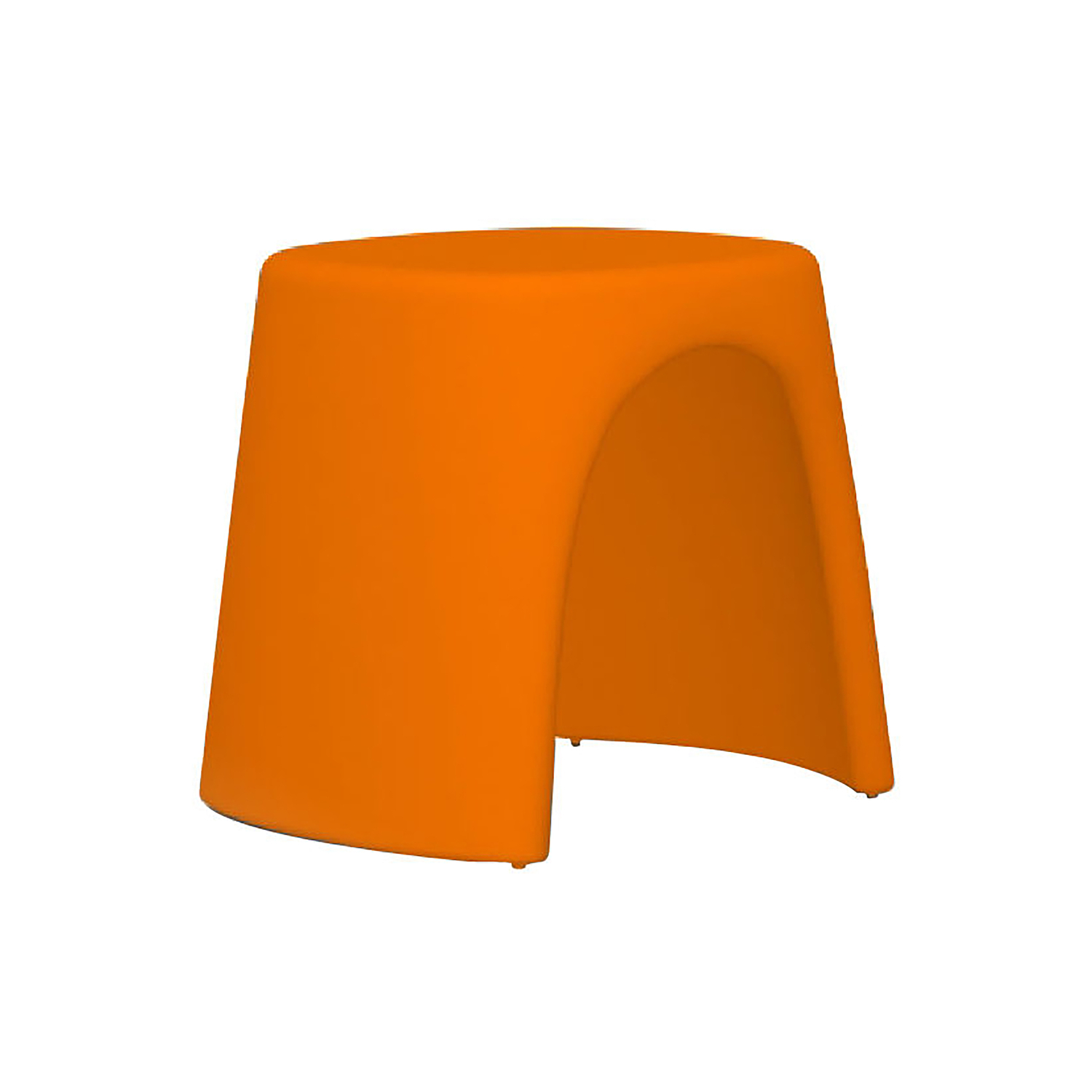 Slide Orange - Stackable Stool Amélie - Polythene - Designer Italo Pertichini