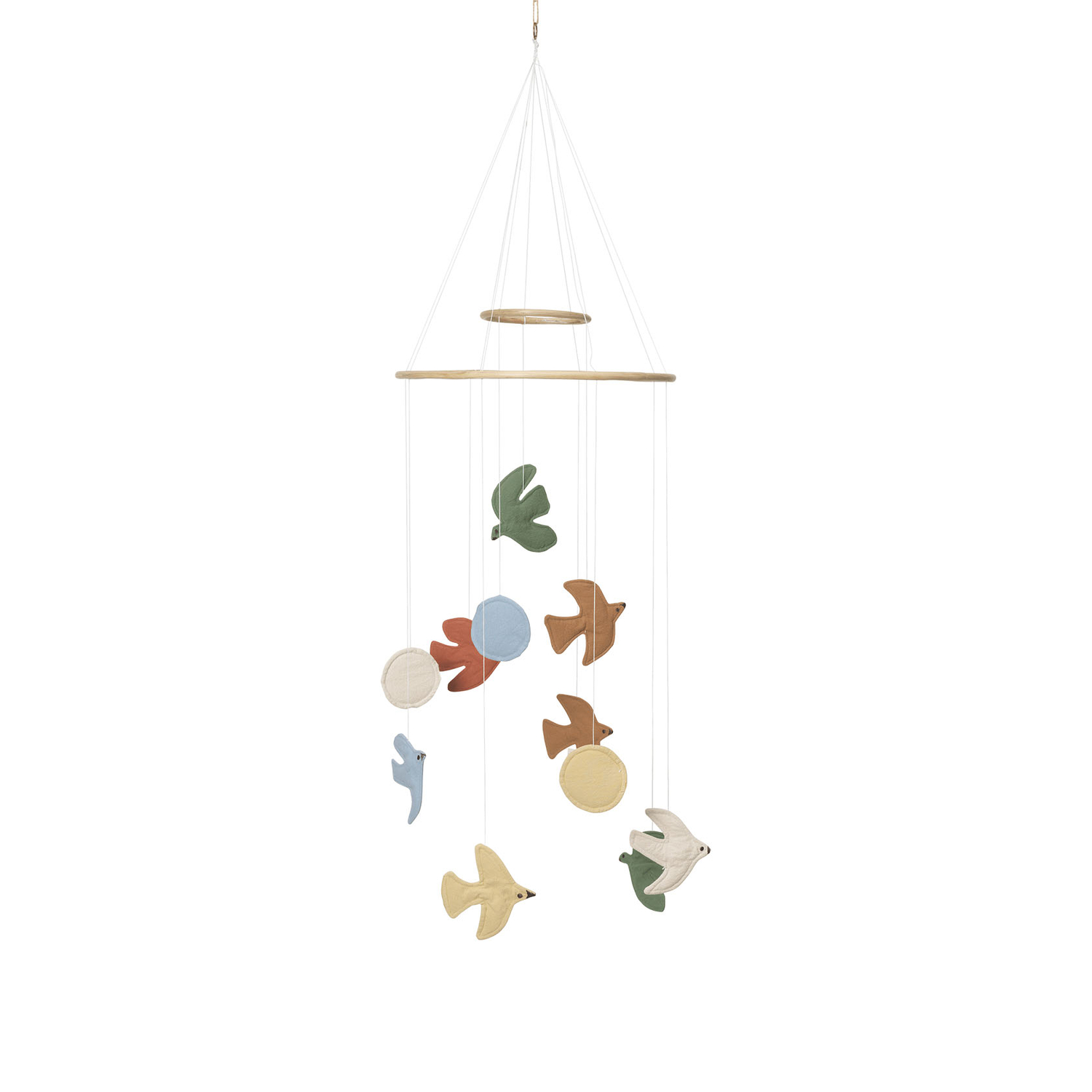 Ferm Living - Gioco sospeso per bebè Swif Bird - Multicolore - Poliestere riciclato