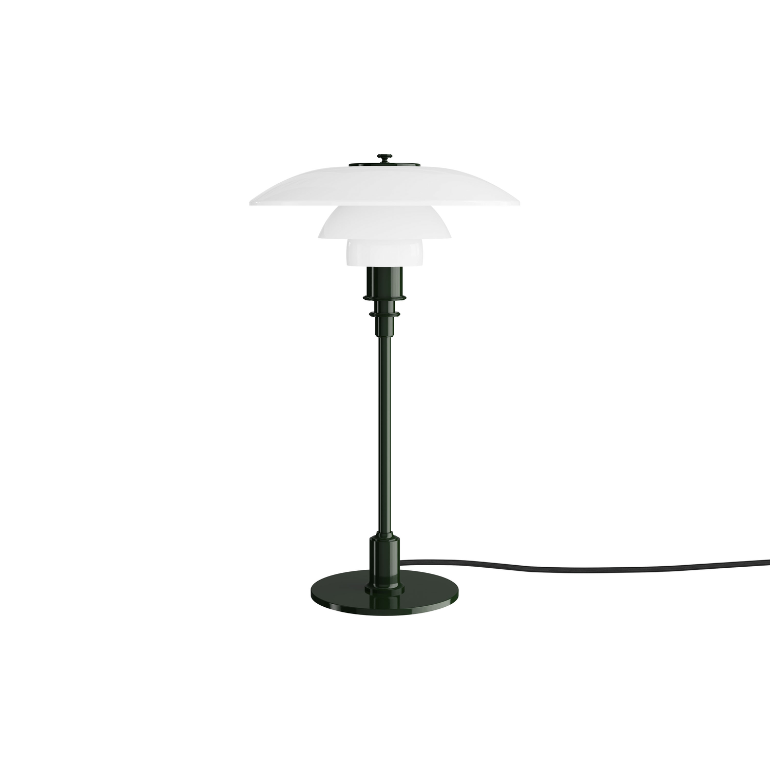 Louis Poulsen Green - Table Lamp Ph - Mouth Blown Glass - Designer Poul Henningsen