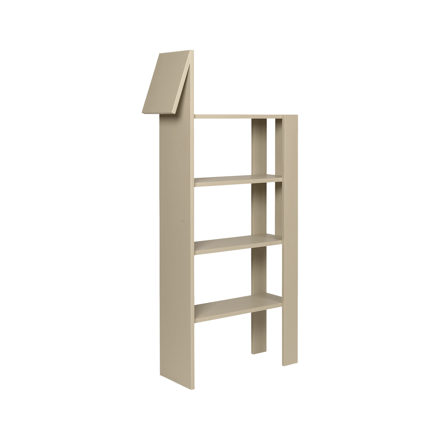 Ferm Living Beige - Children's Bookshelf Giraffe - Wood Fibre Panels