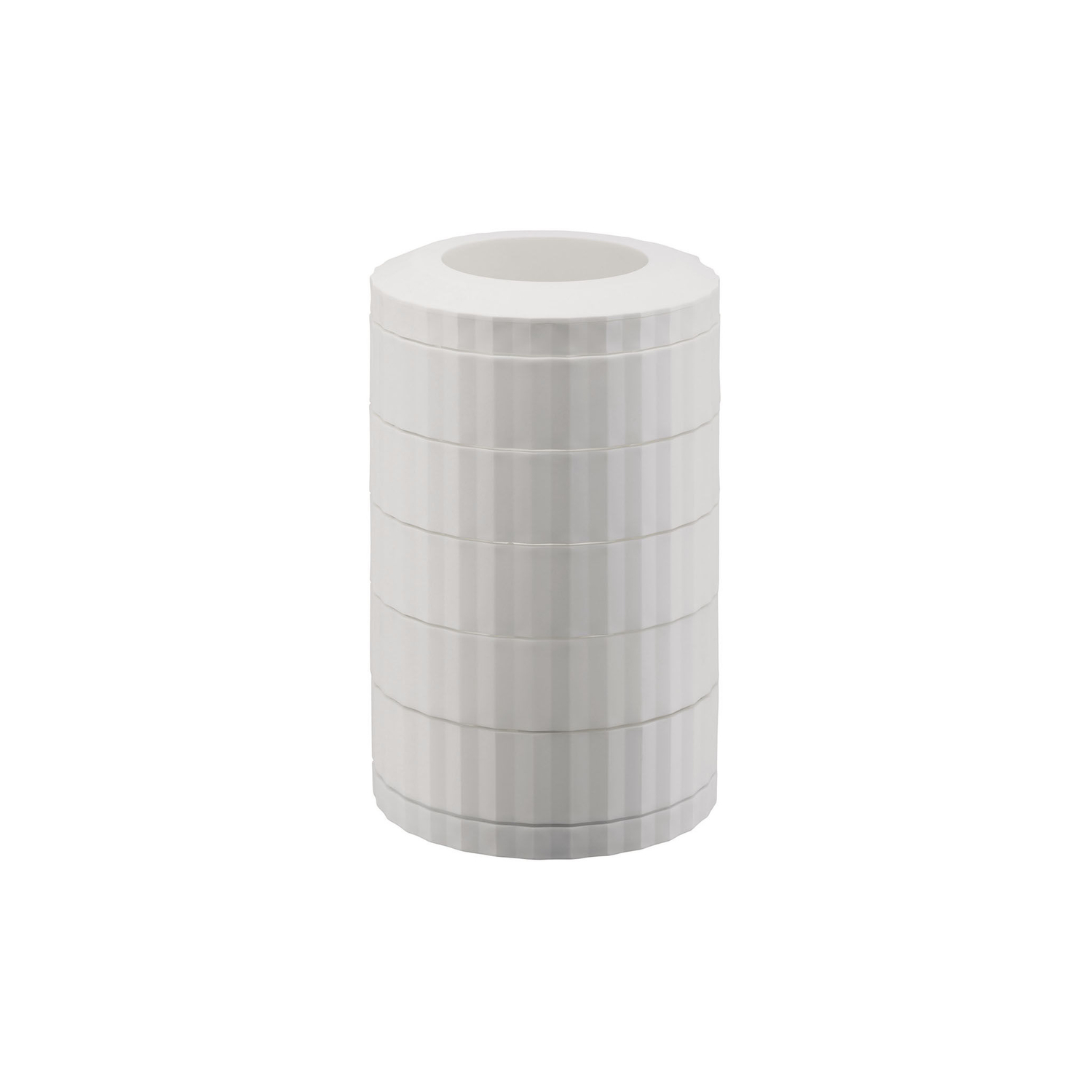 Alessi Plissé MDL19 W, Espresso Coffee Capsule Holder with 5 Rotating Shelves, in Thermoplastic Resin, White - Image 2