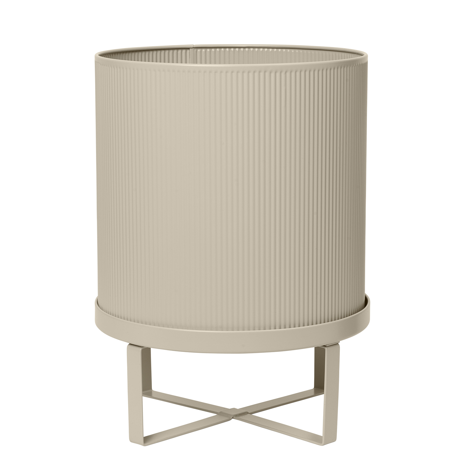 Ferm Living Beige - Flowerpot Bau - Galvanized Steel - Designer Herman Studio