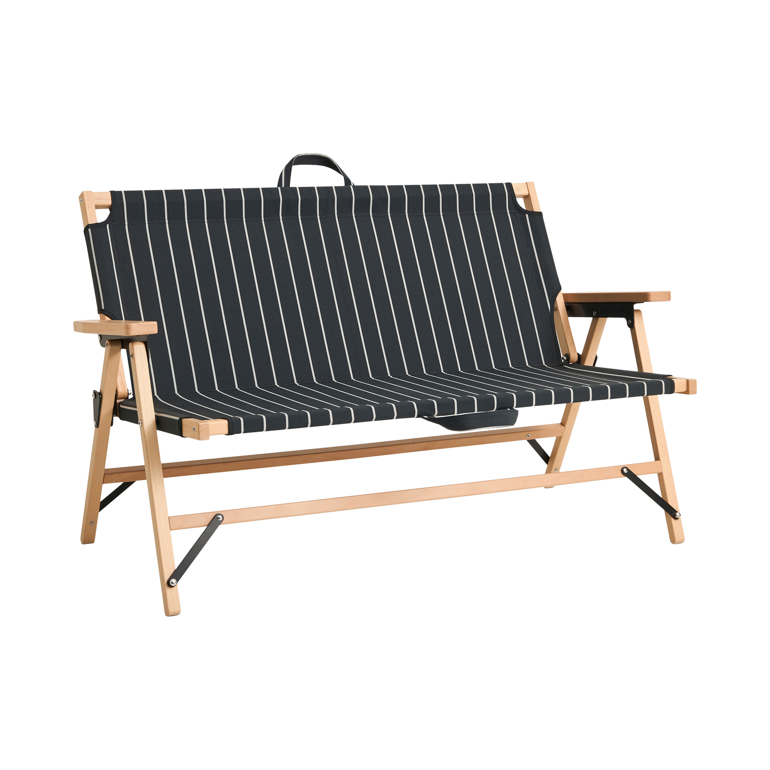 Hay Black - Canapé Pliant Outdoor Market - Fsc-Certified Beech - Designer Jasper Morrison