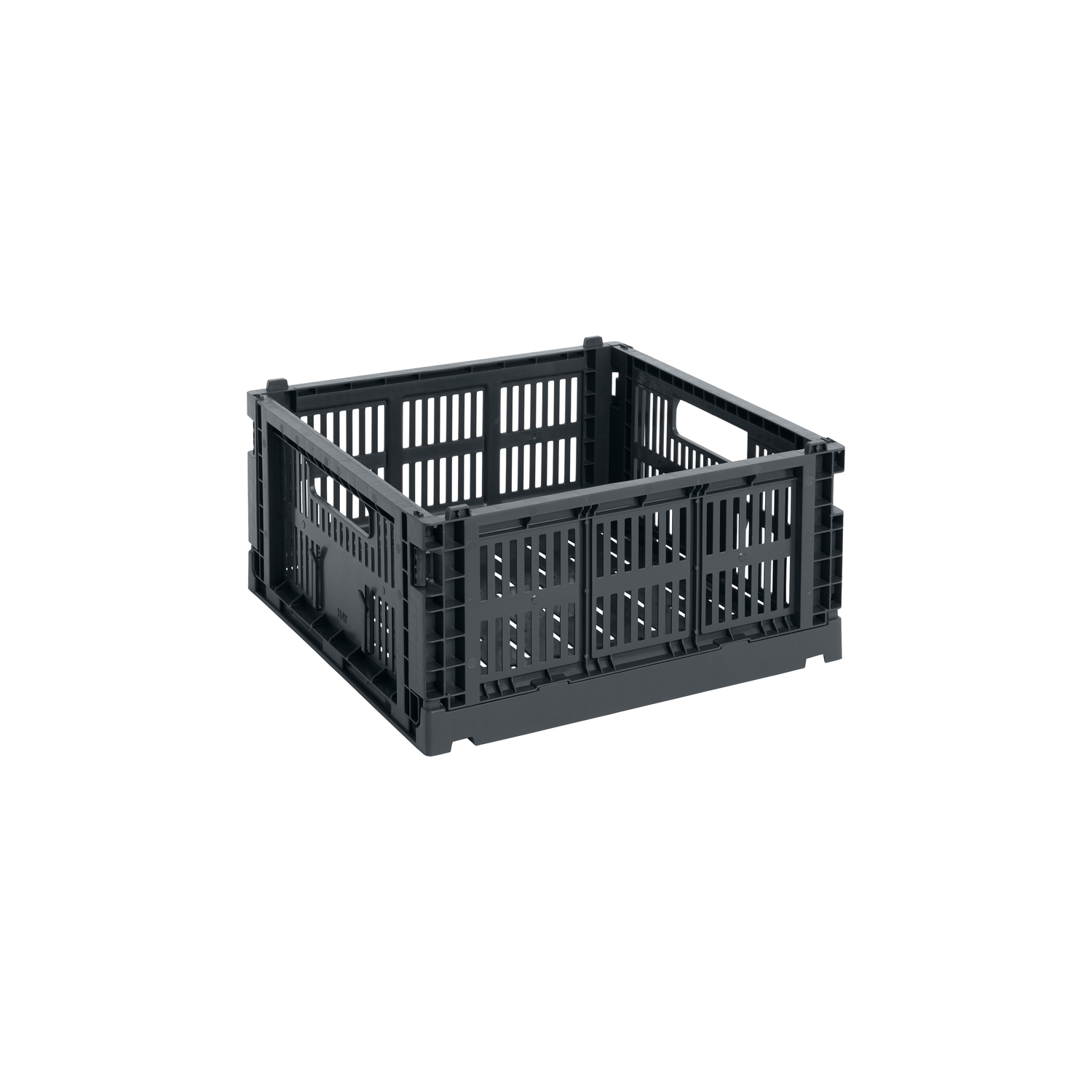 Hay Grey - Basket Colour Crate - Recycled Polypropylene - Designer Studio