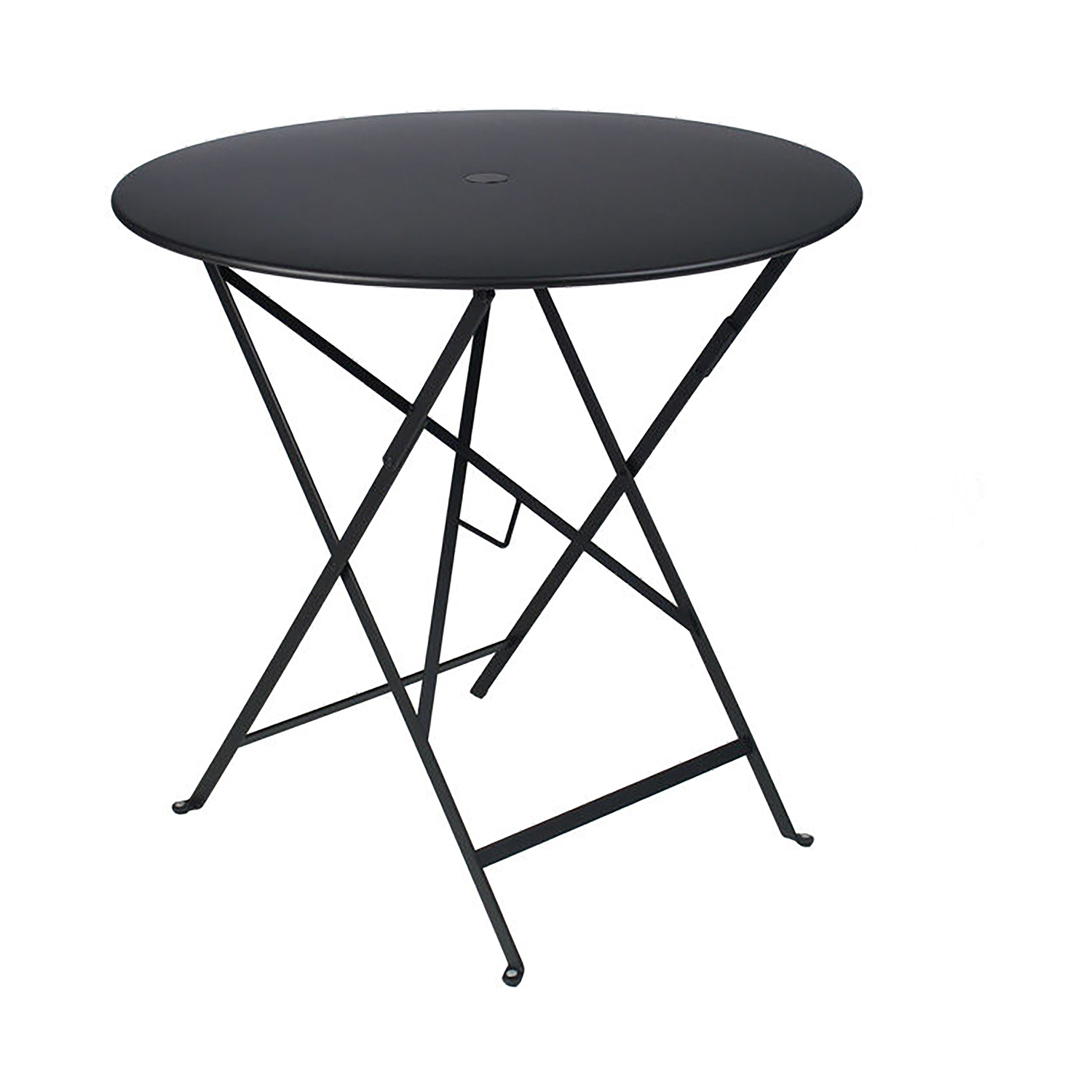 Fermob Black - Round Table Bistro - Lacquered Steel - Designer Studio