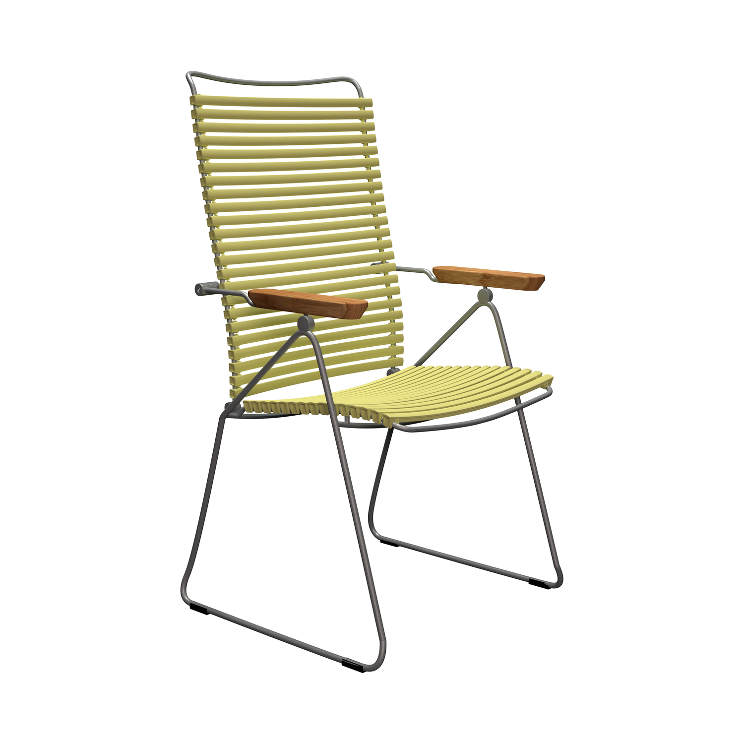 Houe Yellow - Armchair Click - Powder Coated Steel - Designer Henrik Pedersen