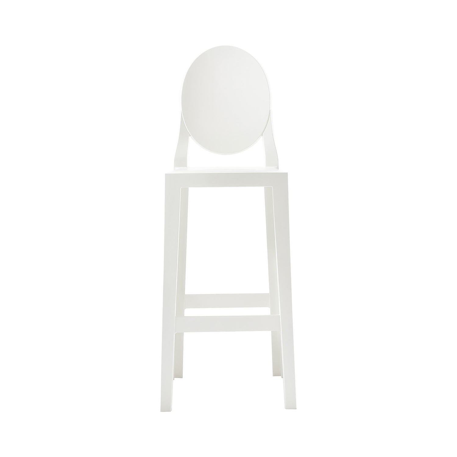 Kartell - Hochstuhl Ghost - Weiß - Polykarbonat - Designer Philippe Starck