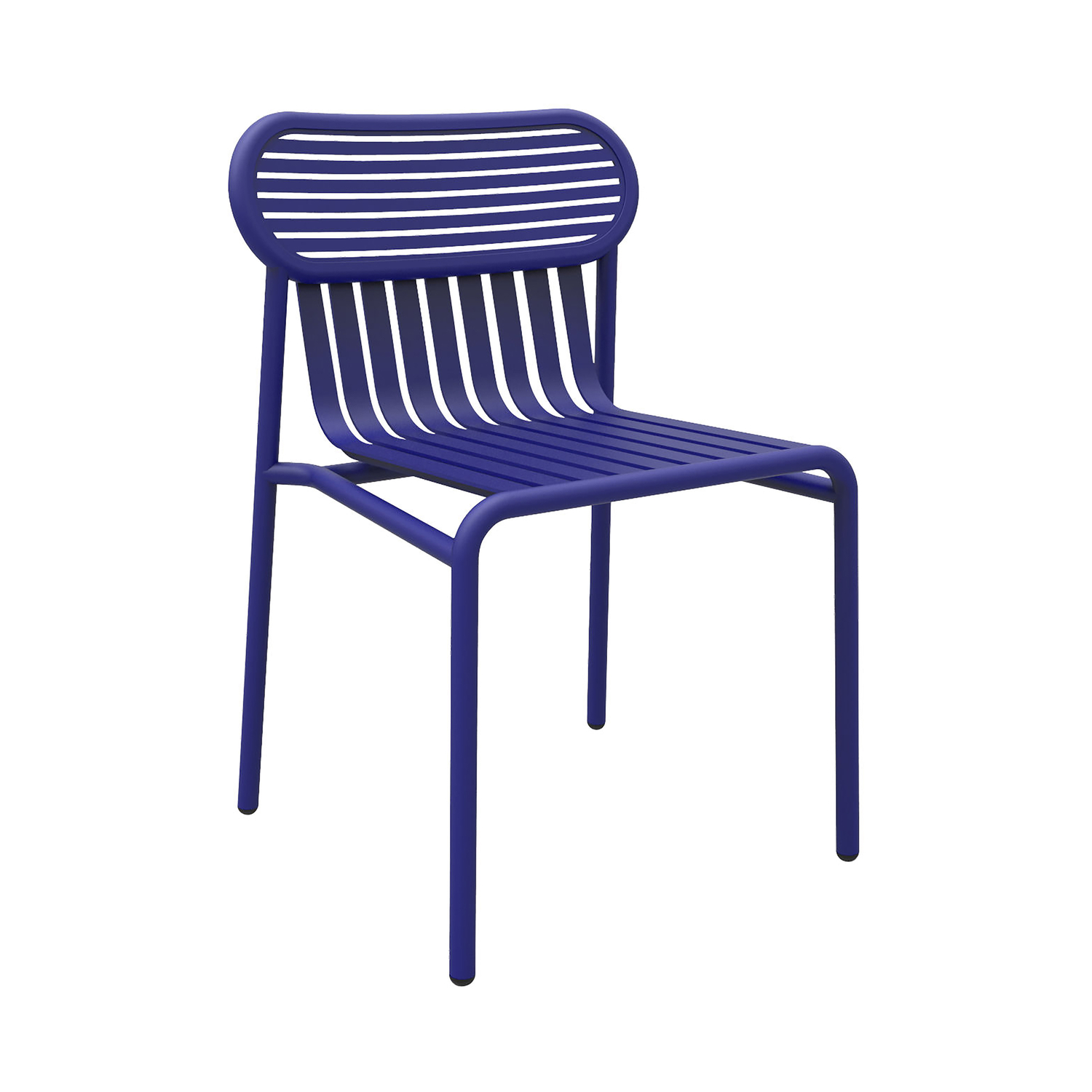 Petite Friture Blue - Stacking Chair Week-End - Powder Coated Epoxy Aluminium - Designer Studio Brichetziegler