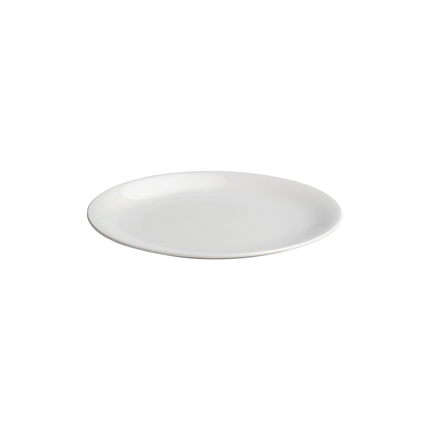 Alessi White - Dessert Plate All-Time - Bone China - Designer Guido Venturini