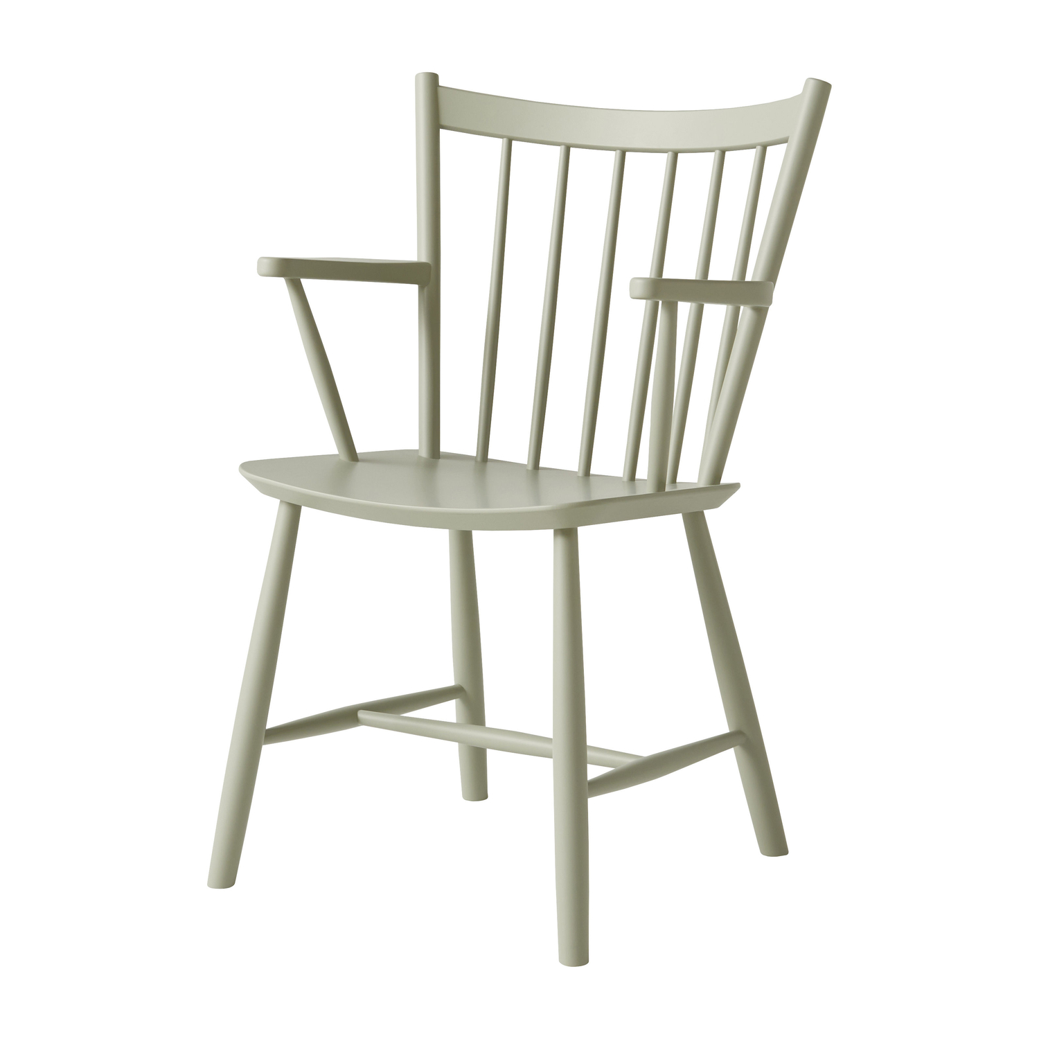 Hay Green - Dining Chair Fdb Collection - Beech Veneer - Designer Børge Mogensen