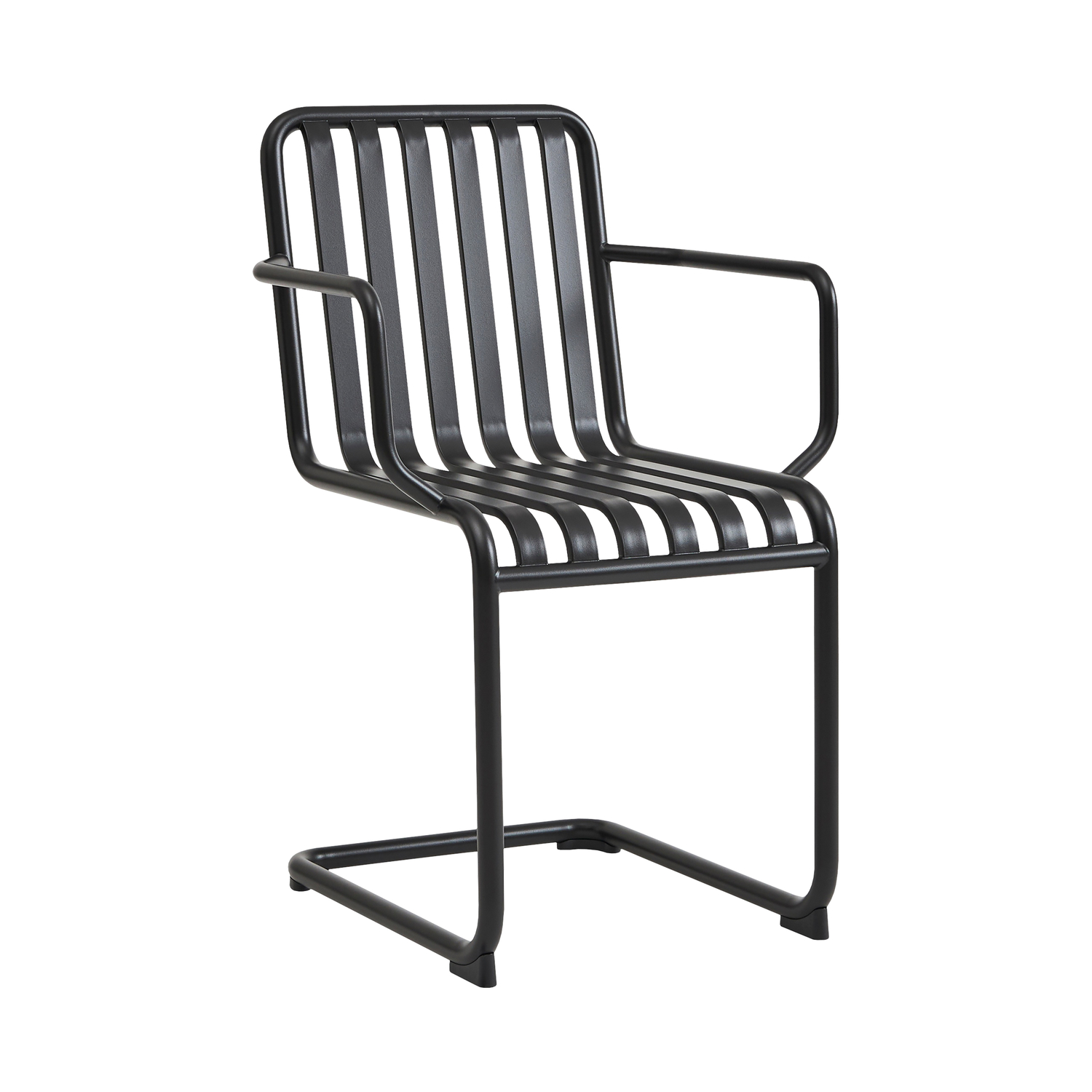 Hay Black - Dining Chair Palissade - Powder Coated Steel - Designer Ronan & Erwan Bouroullec
