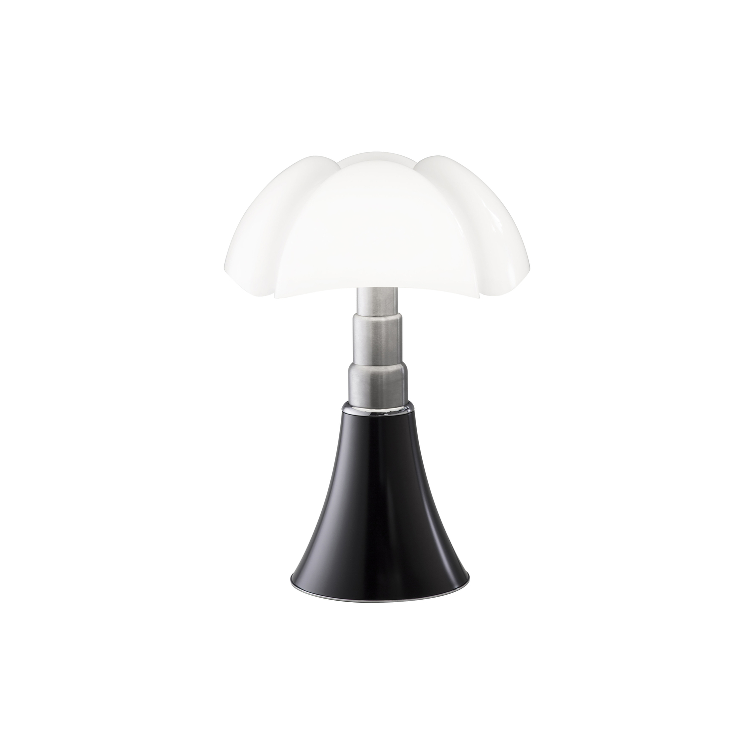 Martinelli Luce Marrone - Lampada Da Tavolo Pipistrello - Metacrilato Opalino - Designer Gae Aulenti