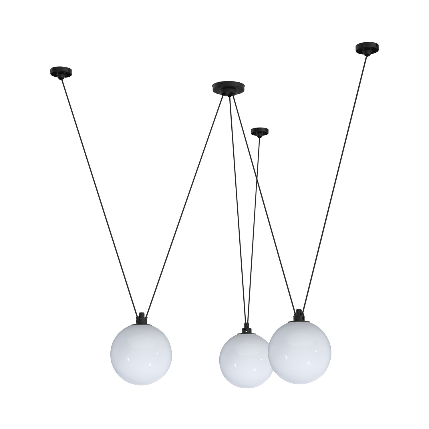 Dcw Éditions White - Pendant Acrobate - Glass - Designer Bernard-Albin Gras