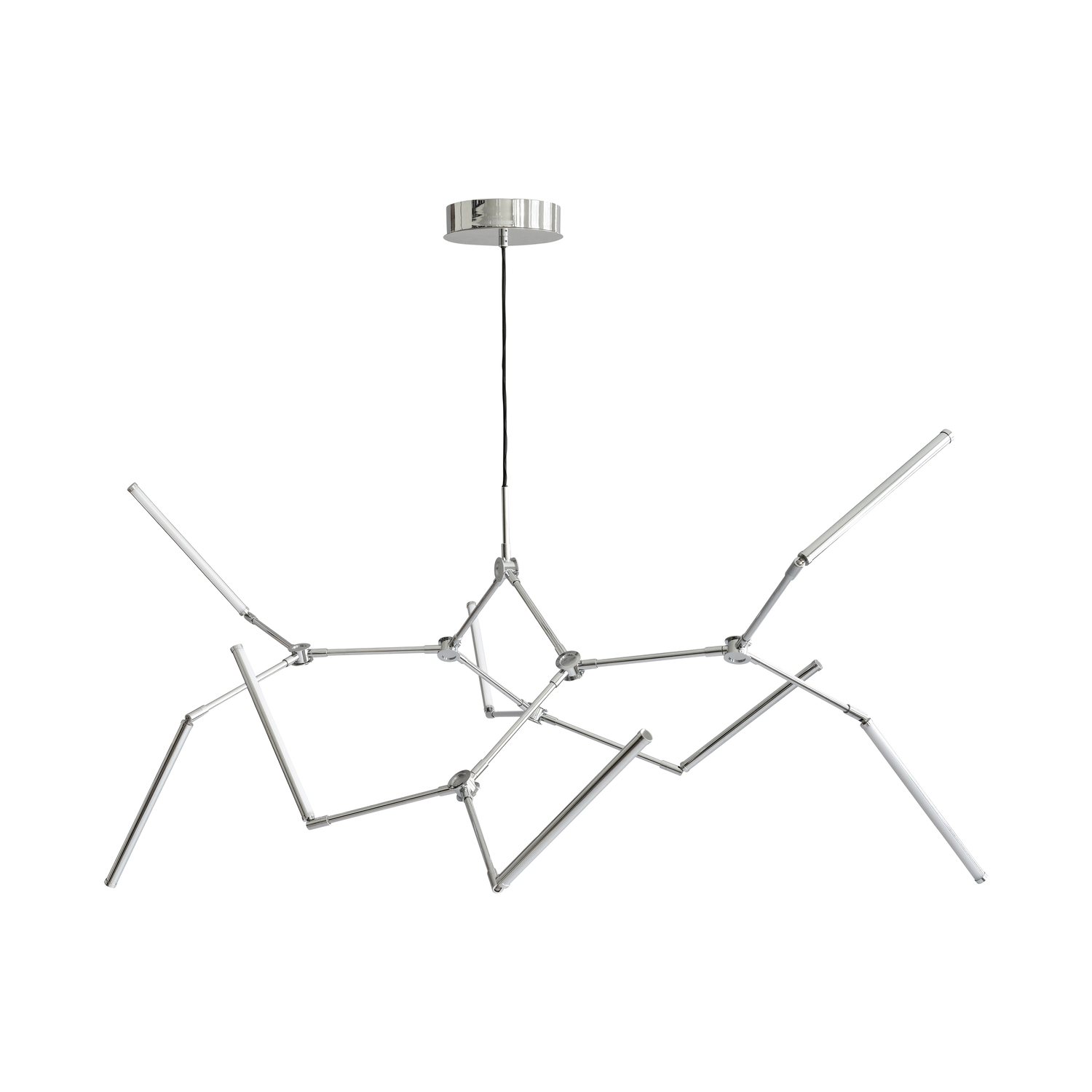101 COPENHAGEN - Suspension Stick - Bois naturel - Aluminium chromé - Designer Tommy Hyldahl