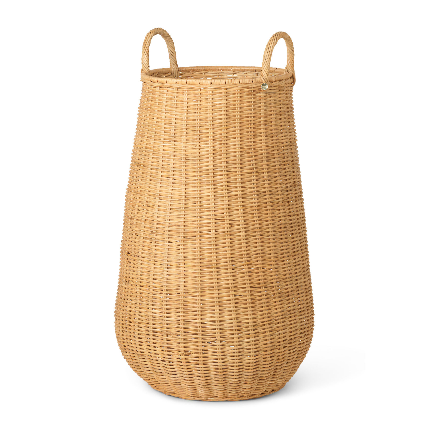 Ferm Living - Wäschekorb Braided - Holz Natur - Geflochtenes Rattan - Designer Trine Andersen