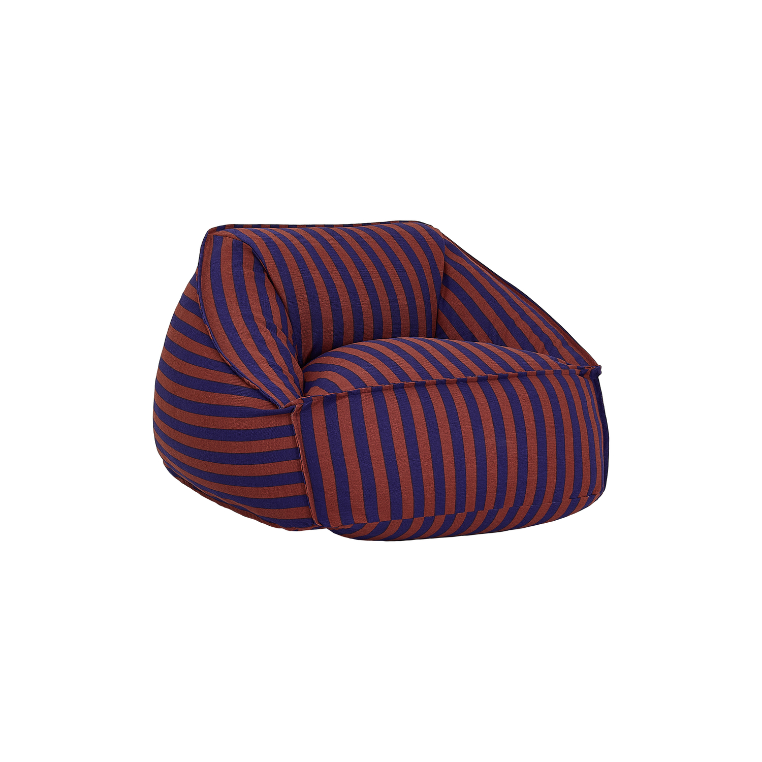 NOBODINOZ - Pouf Ziggy - Bleu - Mousse de polyuréthane