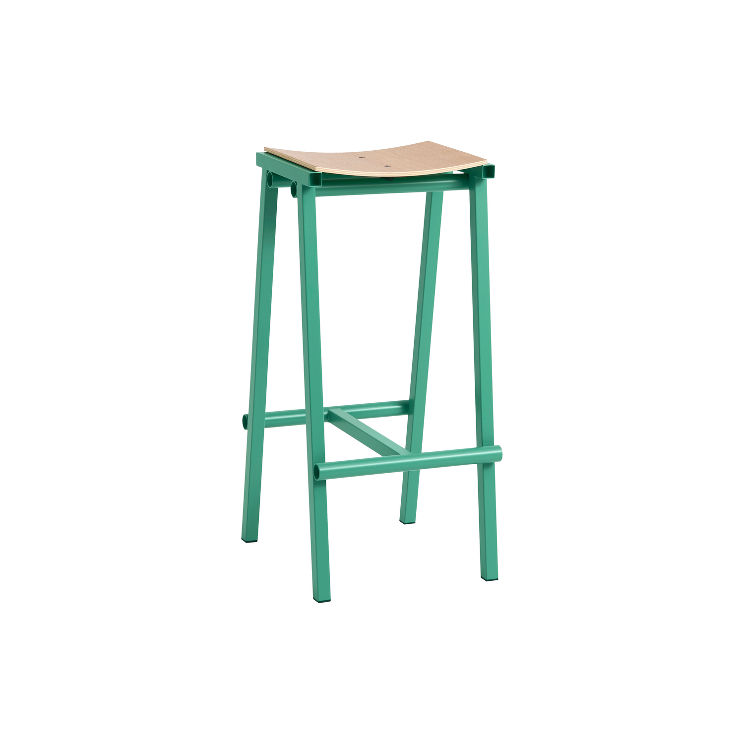 Hay Green - High Stool Taburete - Plywood - Designer Marc Morro