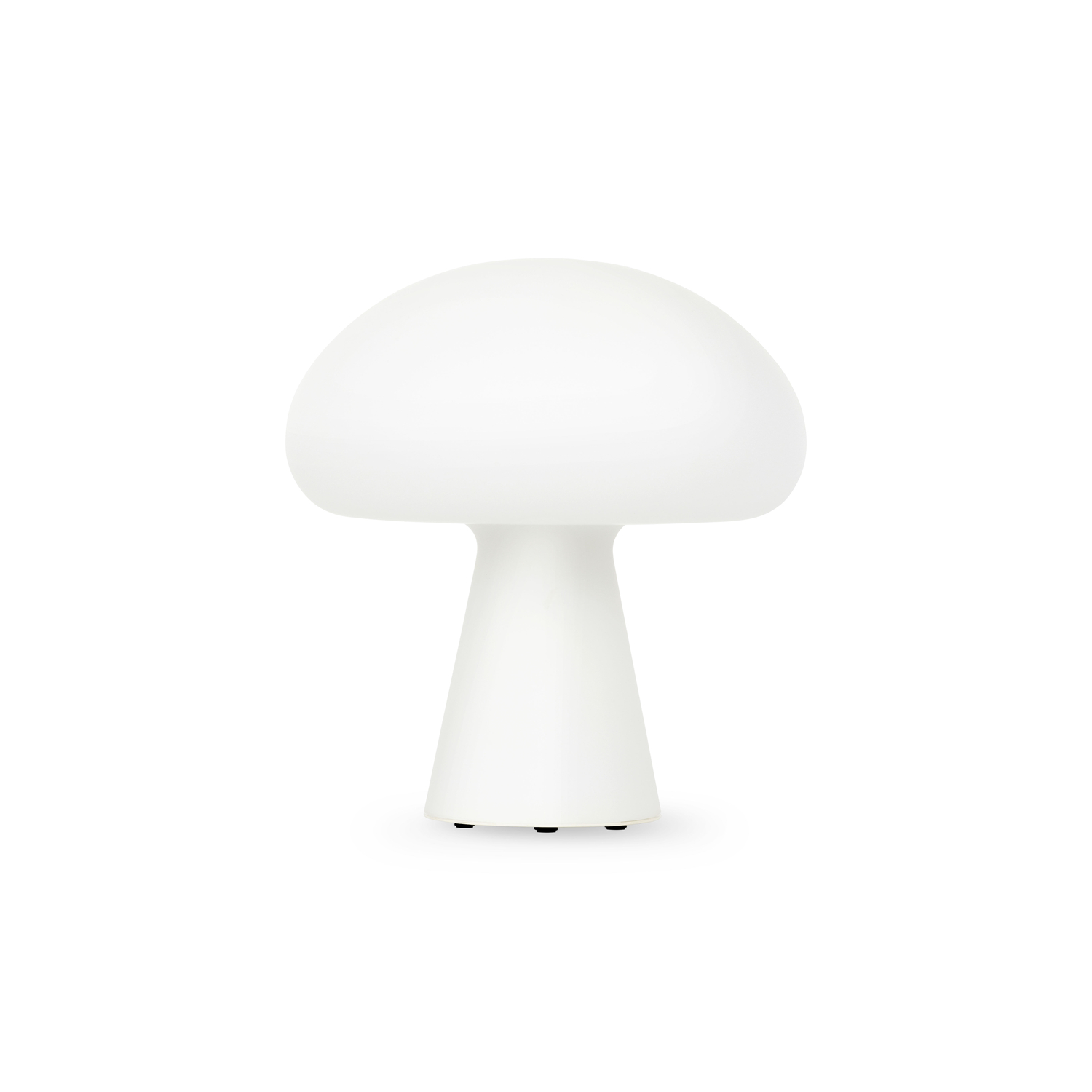 Gubi White - Wireless Rechargeable Outdoor Lamp Obello - Mouth Blown Glass - Designer Bill Curry