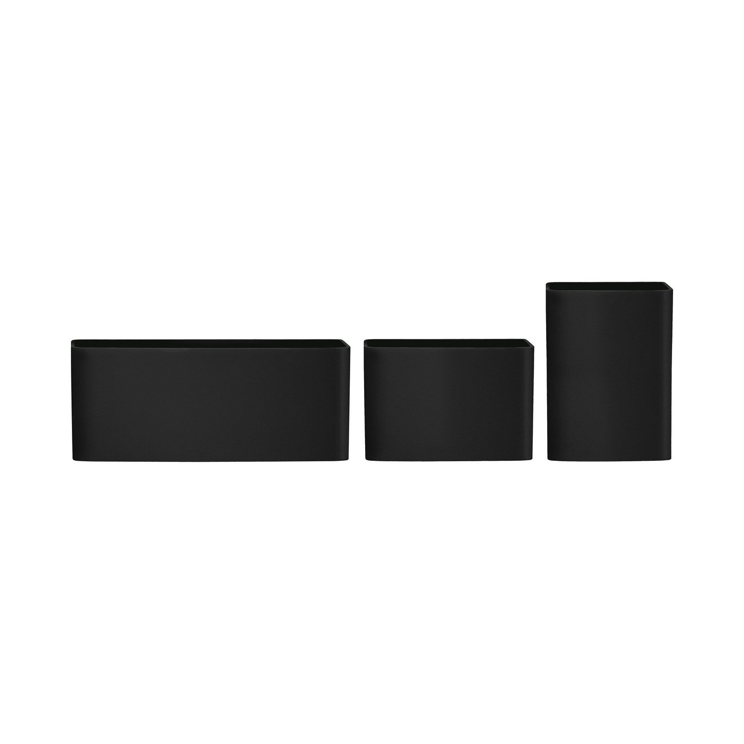 String Furniture Black - To Hang Set Of 3 - For String Shelves String Pocket - Abs Plastic - Designer Nils Strinning
